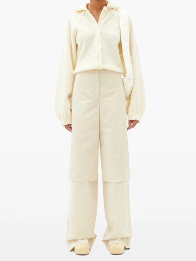 Lemaire Layered cotton-ventile wide-leg cargo trousers outlook