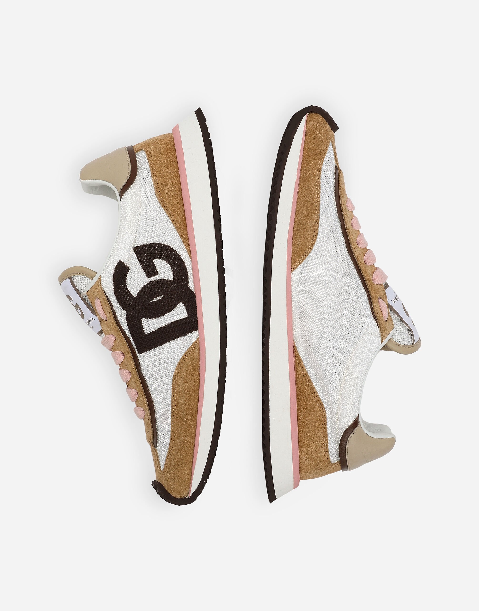 Mixed-material DG CUSHION sneakers - 5