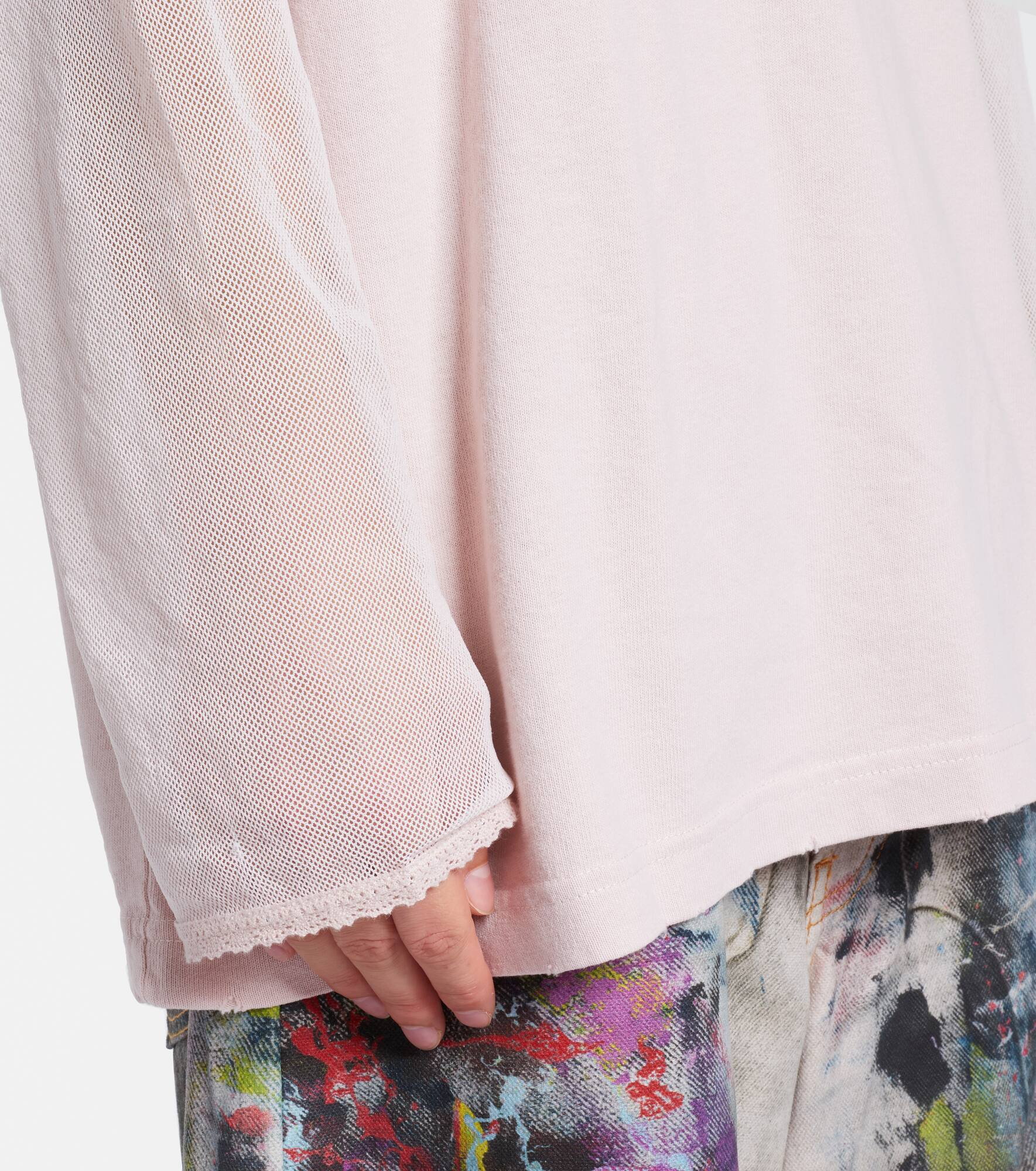 Layered printed cotton T-shirt - 5