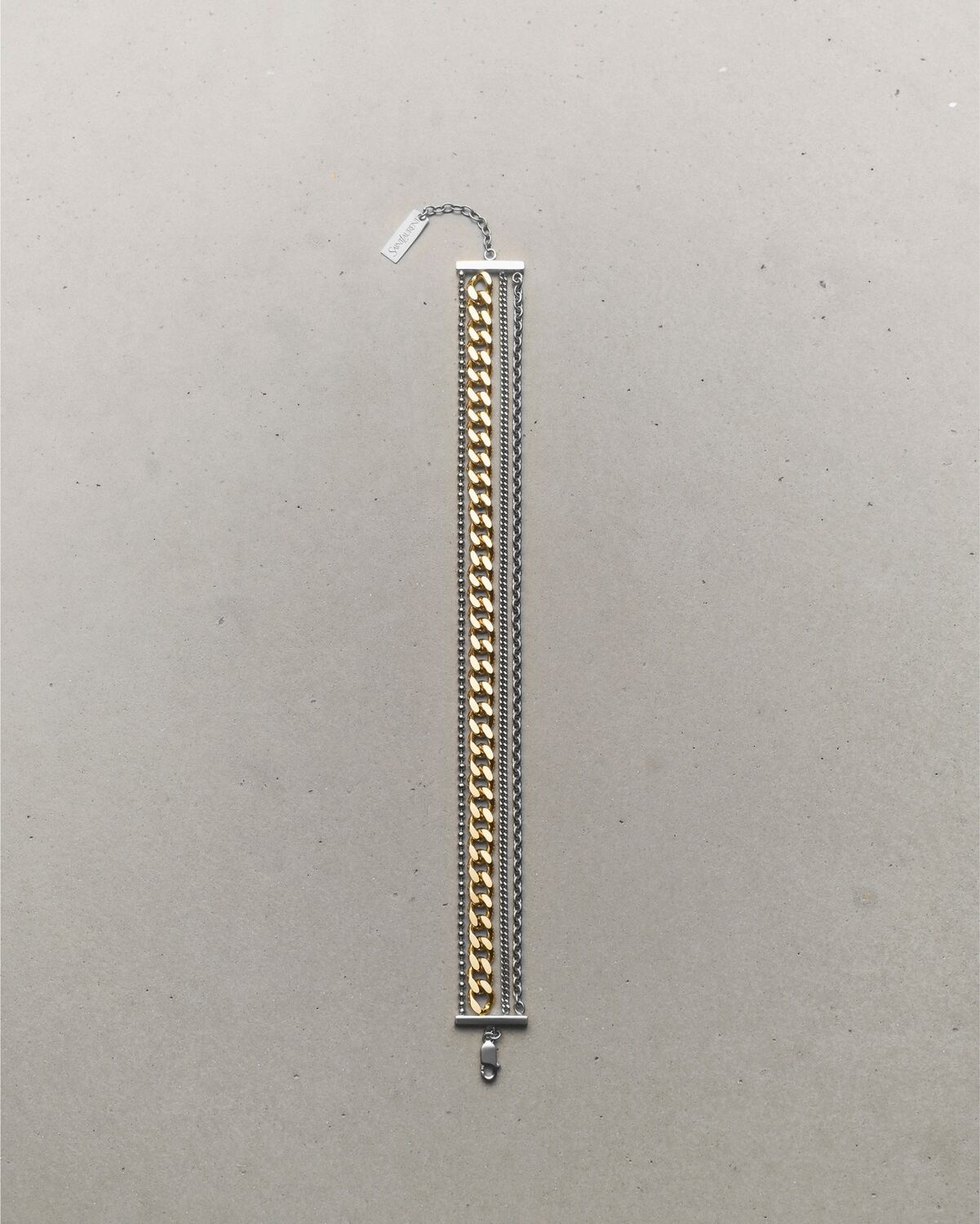 MULTI-CHAIN BRACELET IN 18K GREY GOLD AND 18K YELLOW GOLD - 1