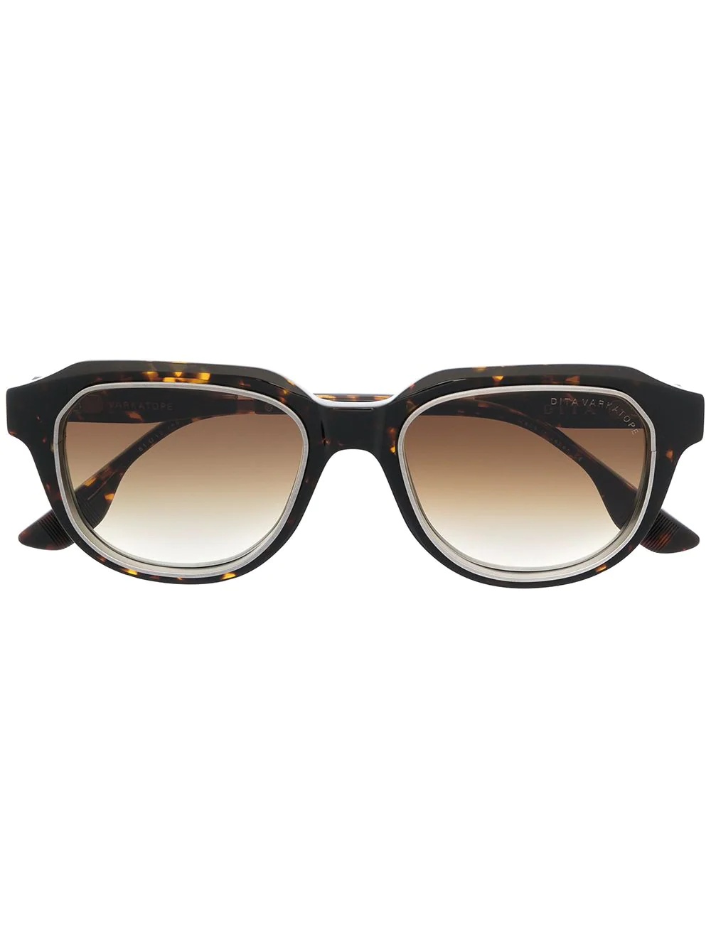 gold-rimmed tortoiseshell frames - 1