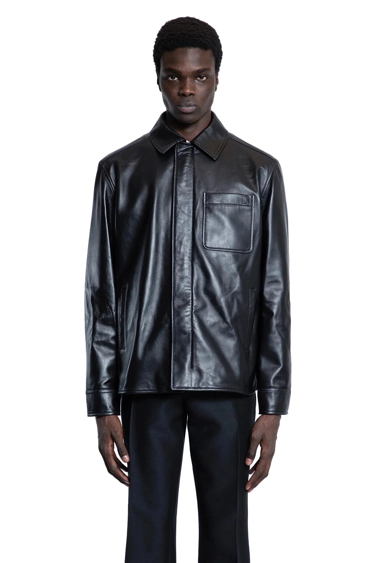 Overshirt-In-Nappa-Lambskin - 1