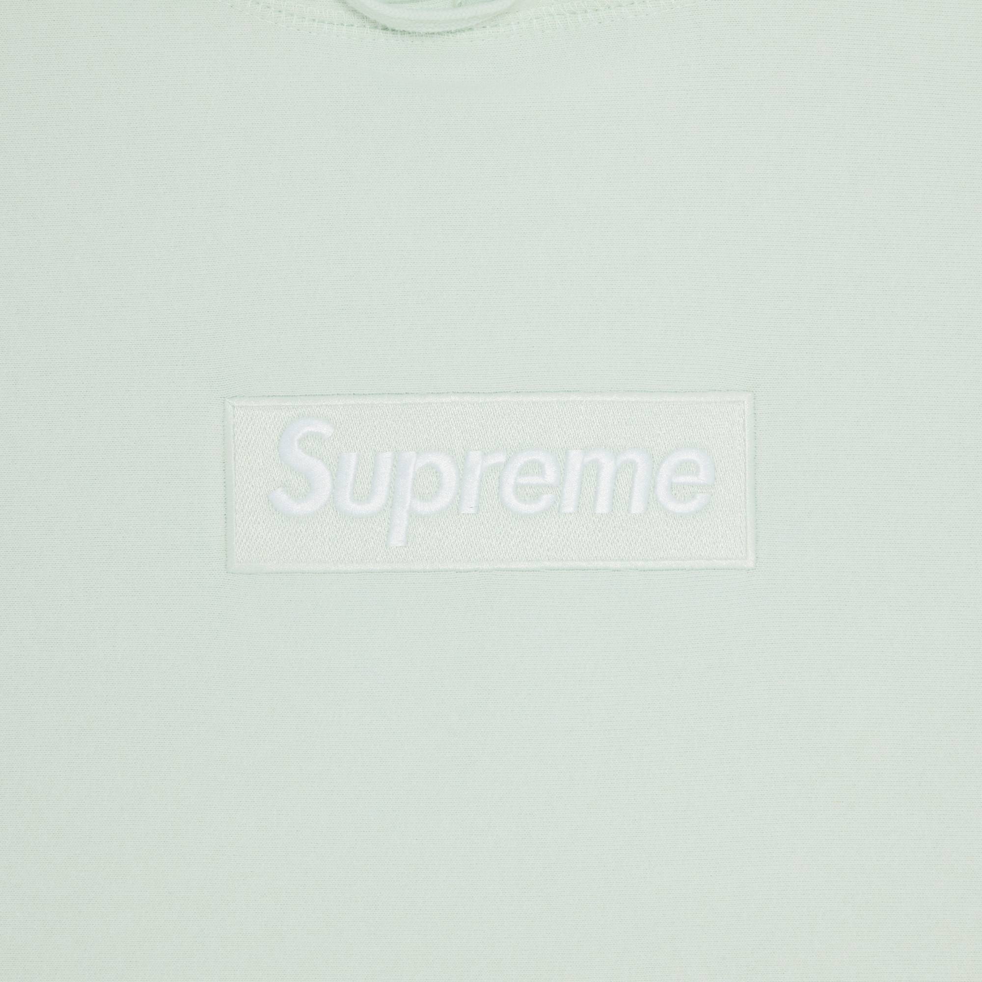 Supreme Box Logo Hooded Sweatshirt 'Light Green' - 2
