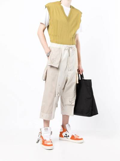 Maison MIHARAYASUHIRO drop-crotch panelled shorts outlook