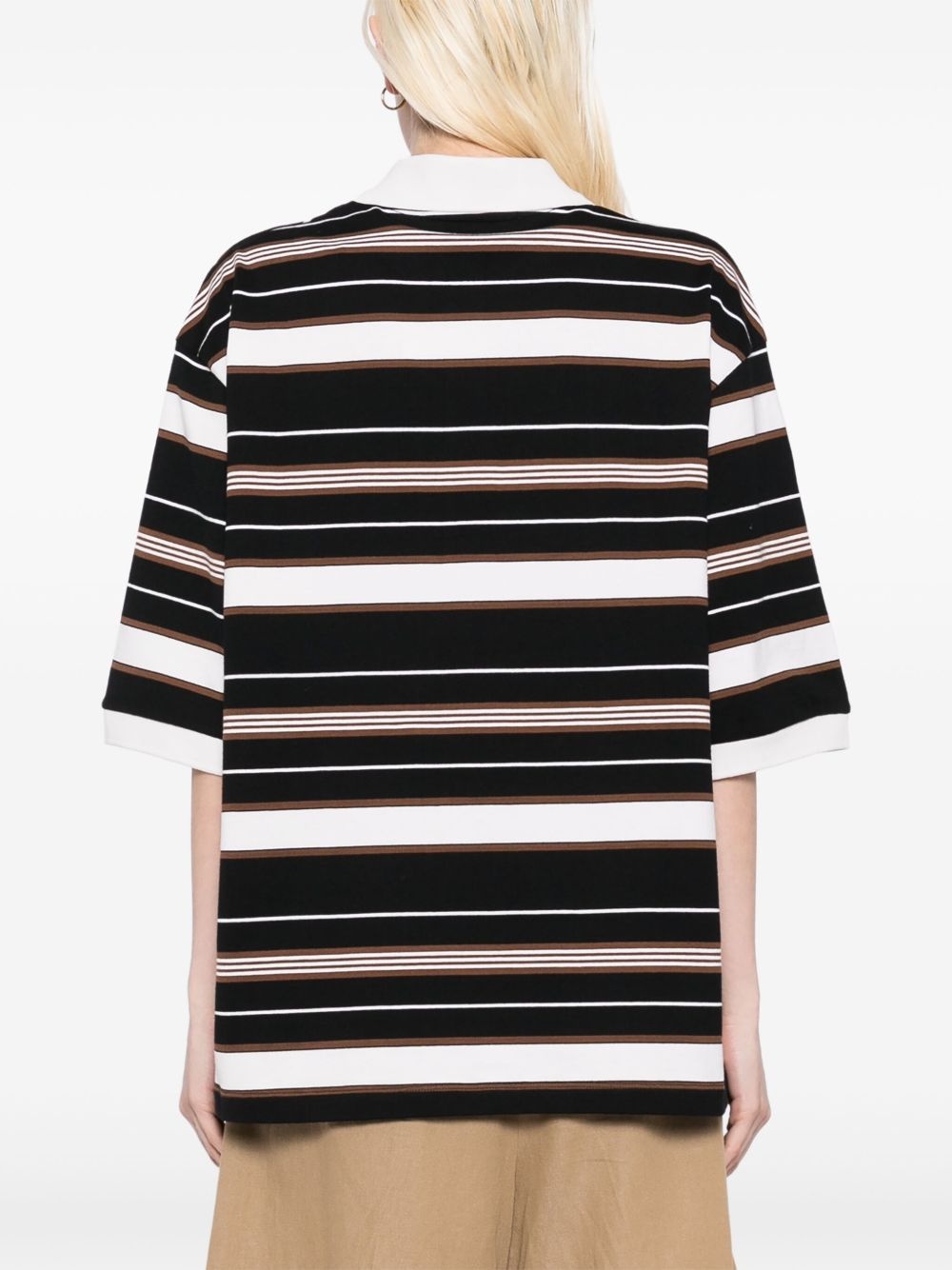 striped polo top - 4