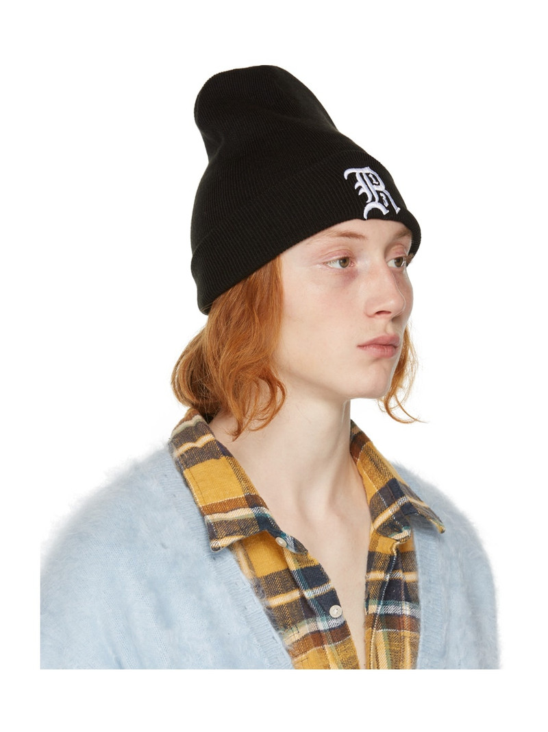R13 Black Skully Beanie outlook