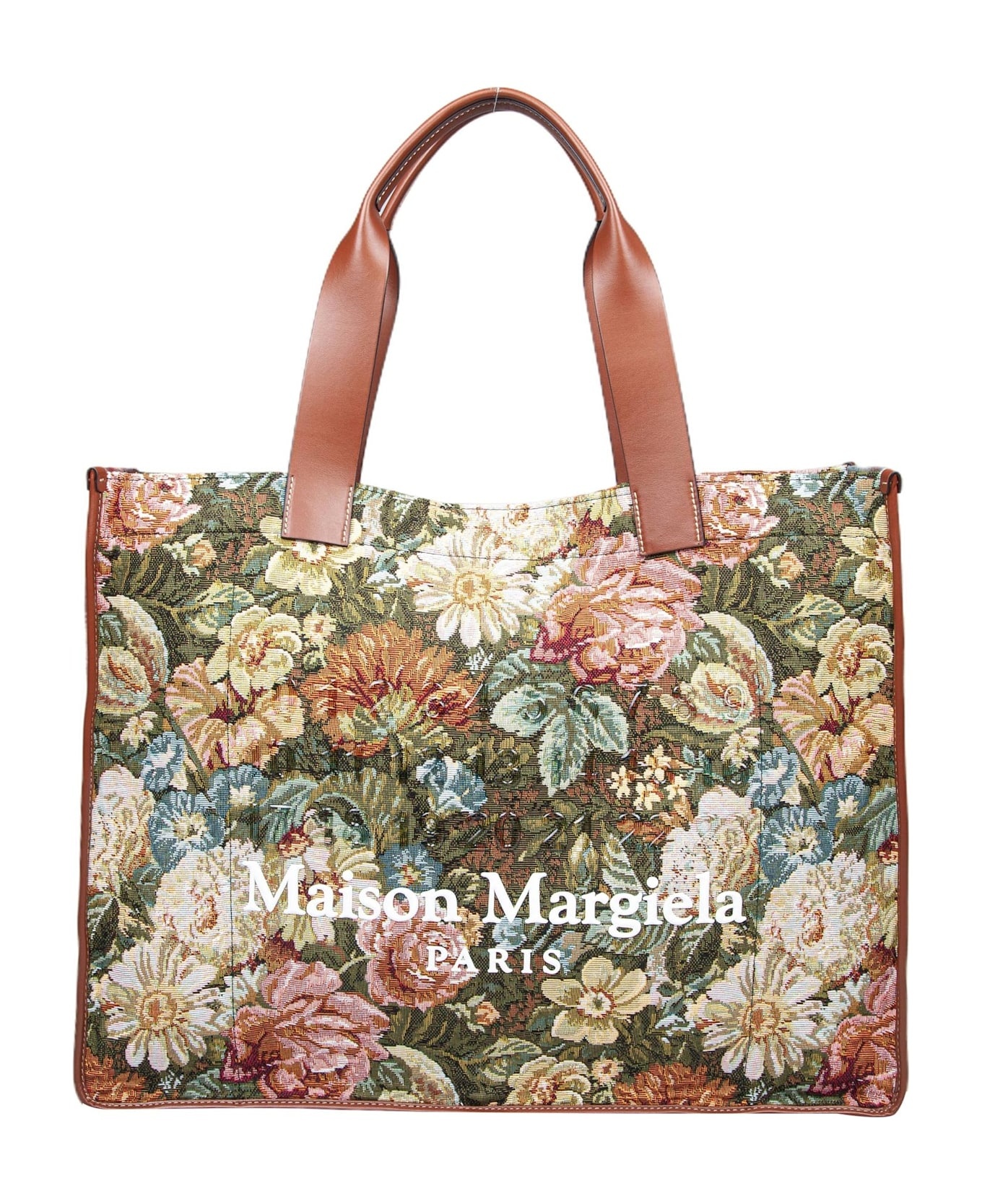 Large Floral Fabric Tote Bag - 1