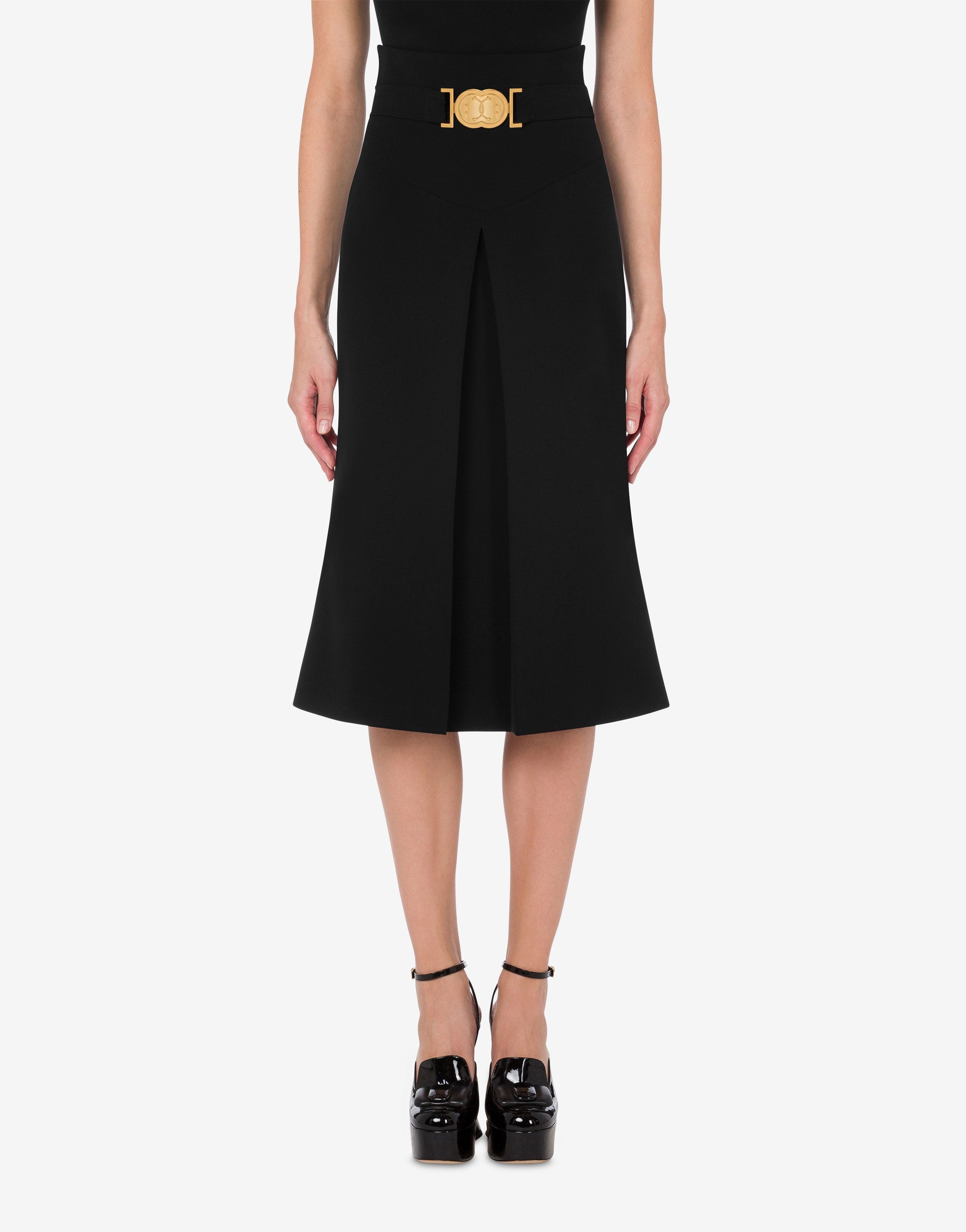 DOUBLE SMILEY®LOGO CREPE SKIRT - 2