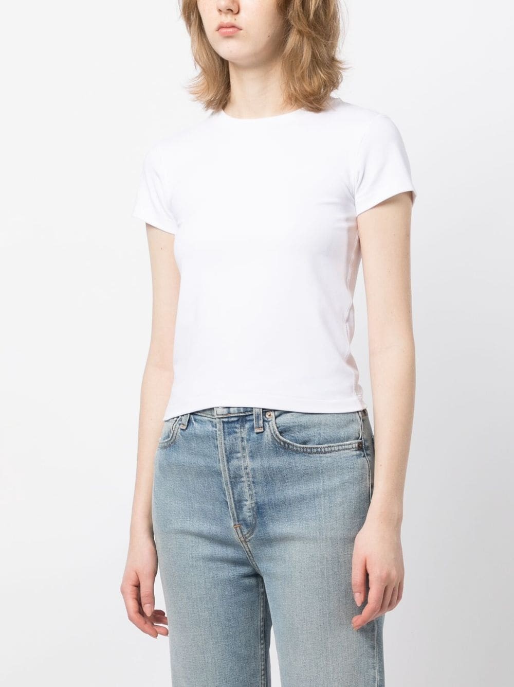 crew-neck stretch-cotton T-shirt - 3
