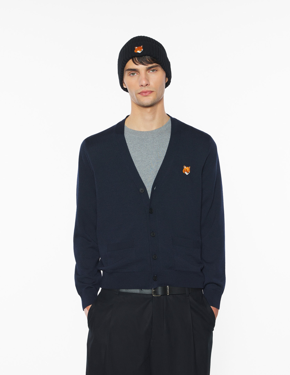 FOX HEAD MERINO REGULAR CARDIGAN - 3