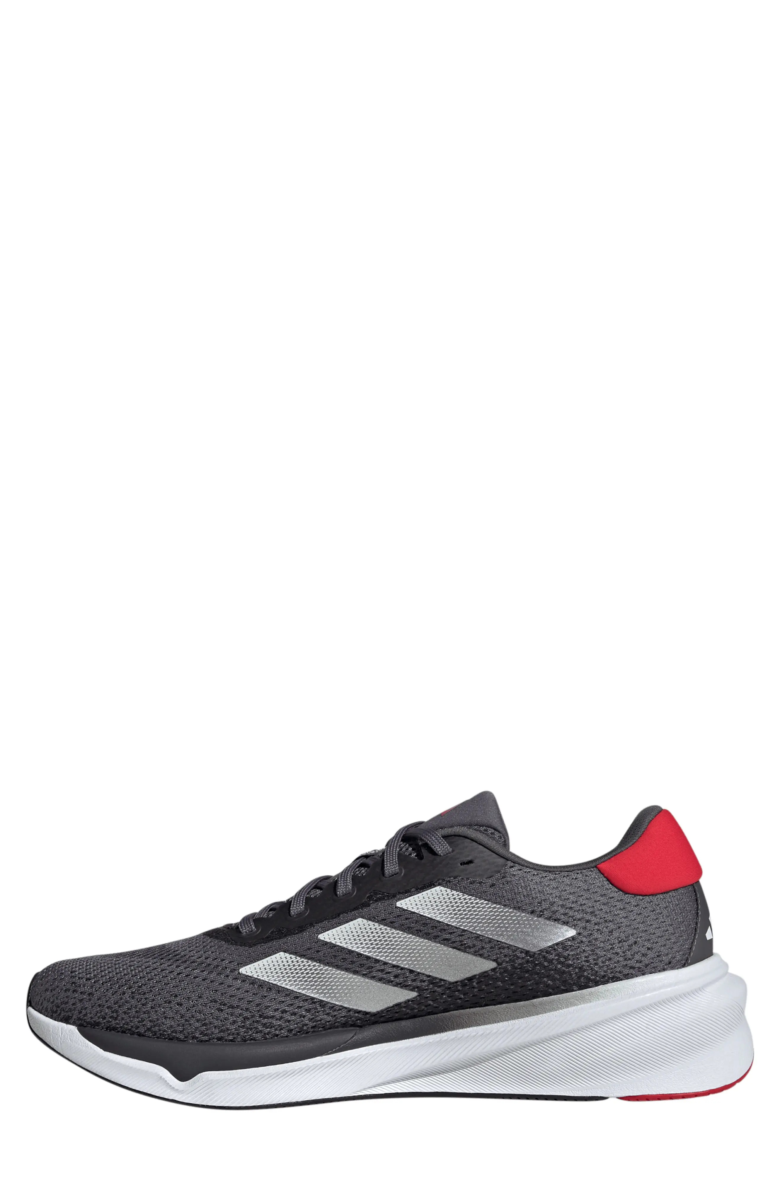 Supernova Stride Running Shoe in Grey/White/Better Scarlet - 6