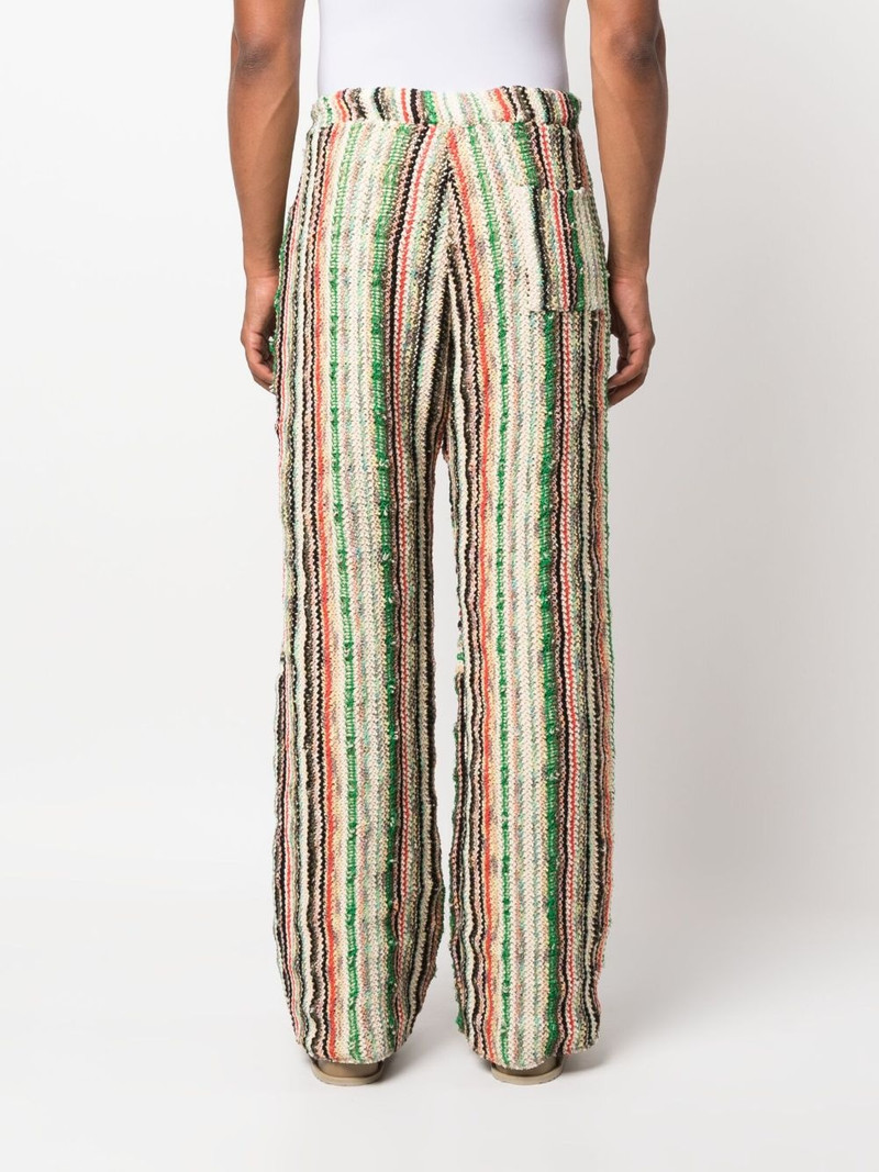 stripe-print cotton-blend trousers 4