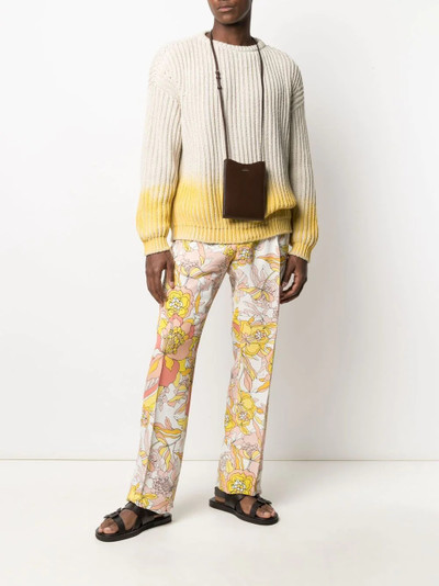 TOM FORD floral-print flared trousers outlook