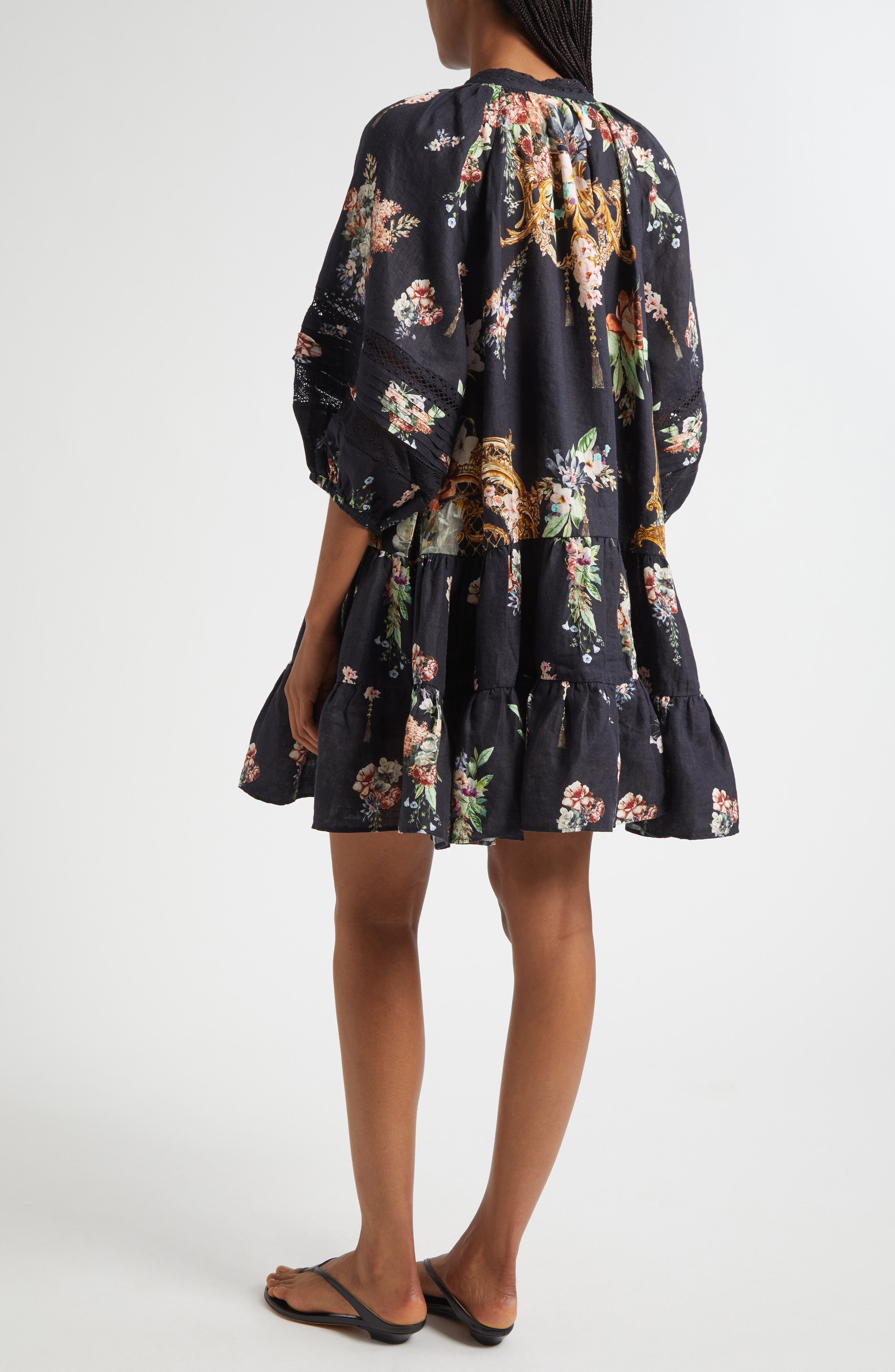 Camilla Noble Endeavors Puff Sleeve Linen Shirtdress at Nordstrom - 2