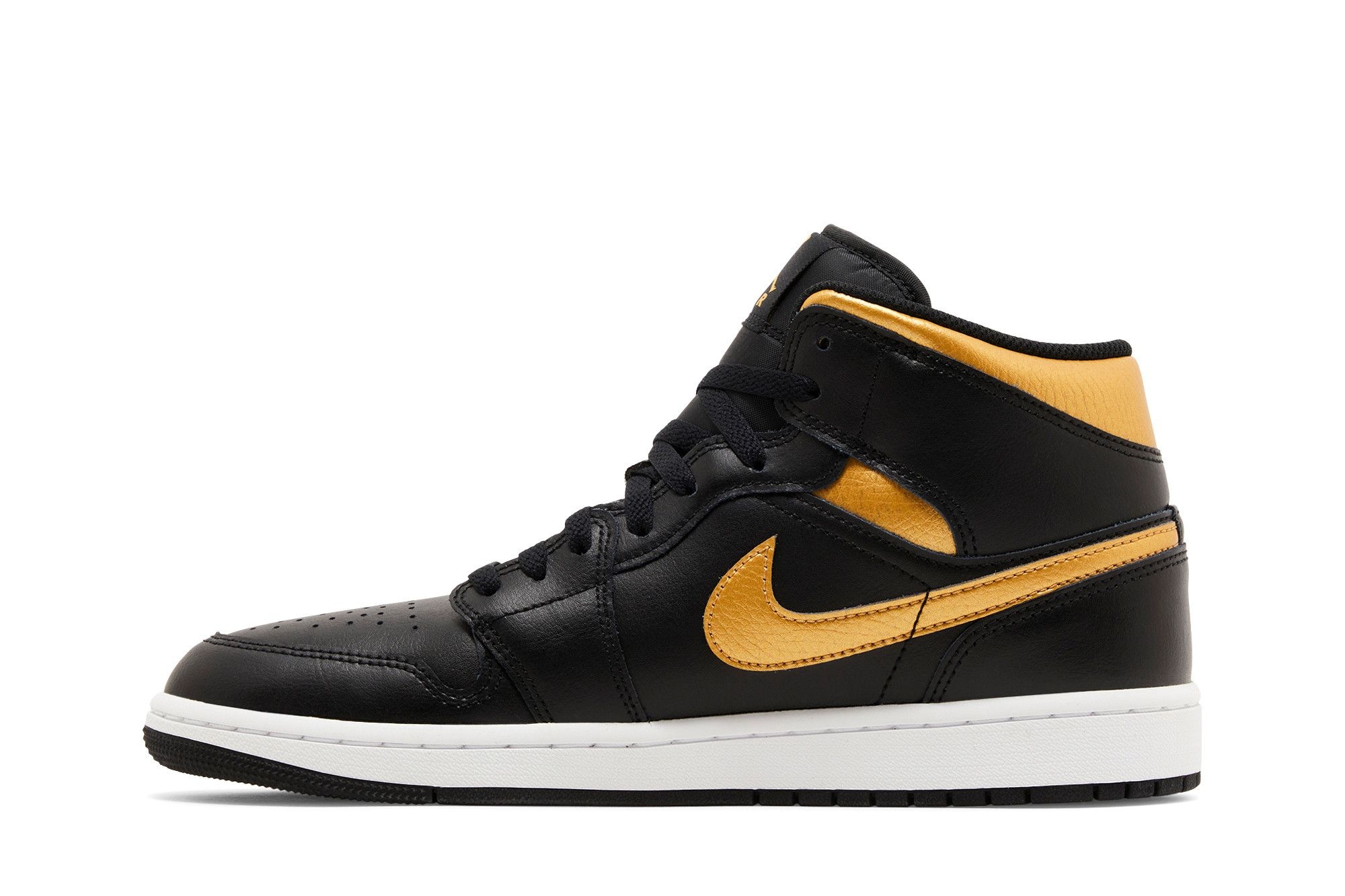 Air Jordan 1 Mid 'Black Metallic Gold' - 3