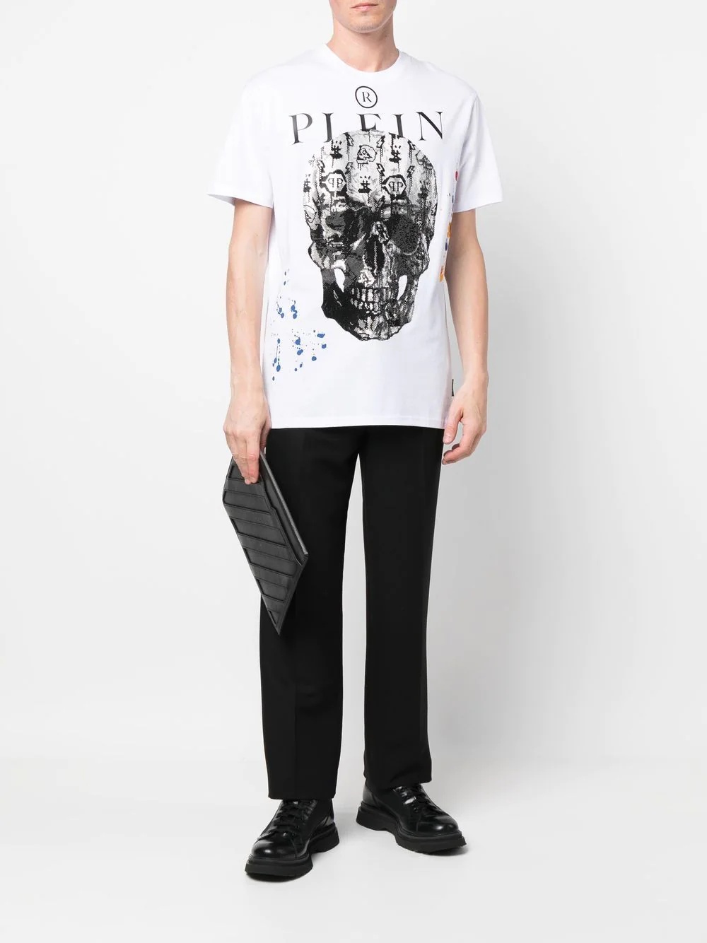 skull-print short-sleeve T-shirt - 2