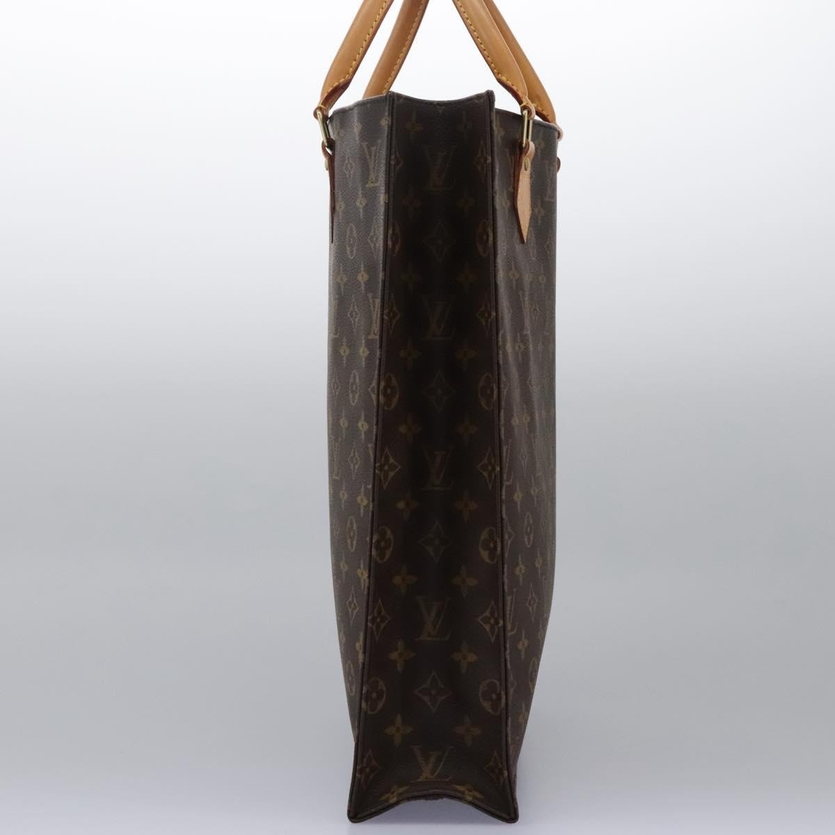 LOUIS VUITTON Monogram Sac Plat Hand Bag M51140 - 3