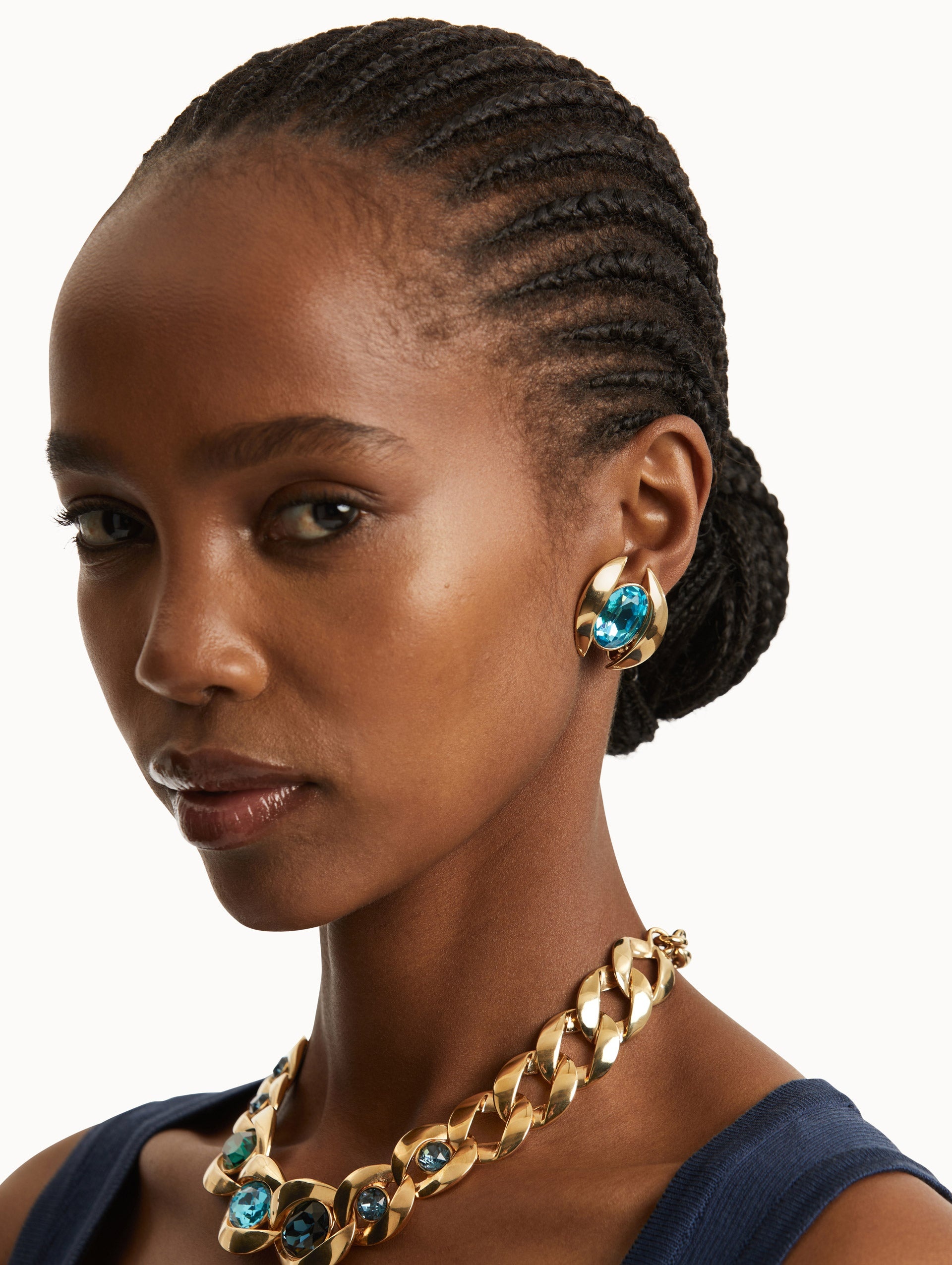 FRAMED OVAL EARRINGS - 2