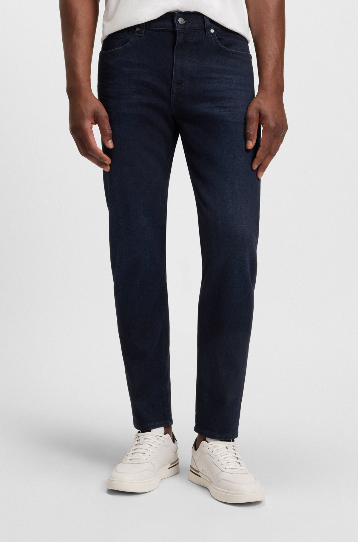 MAINE REGULAR-FIT JEANS IN DARK-BLUE SUPER-SOFT DENIM - 2