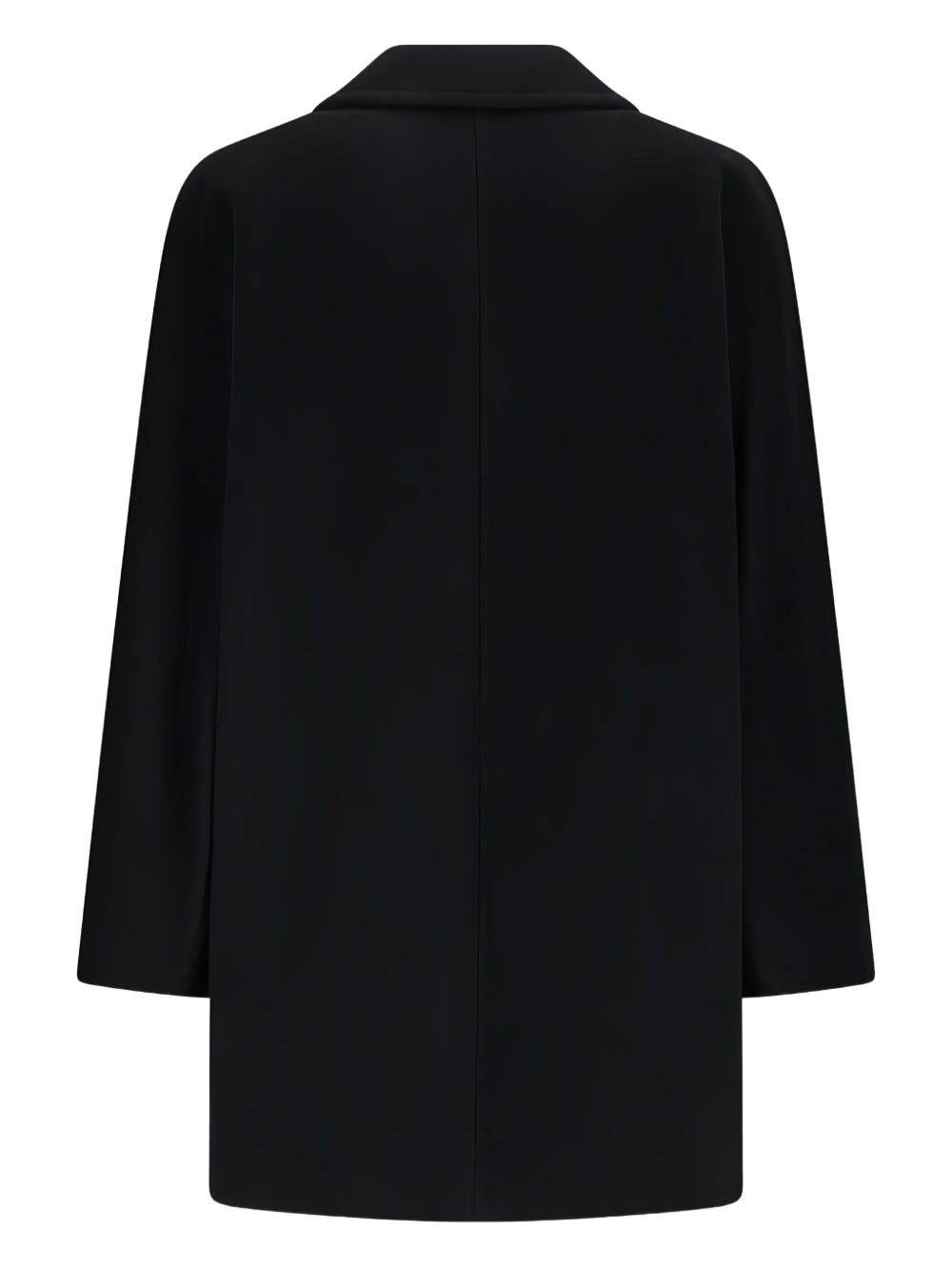 double-breasted wool coat - 2