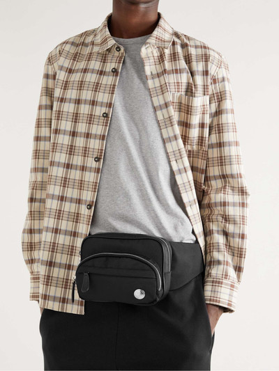 A.P.C. Logo-Detailed Leather-Trimmed Ottoman Belt Bag outlook