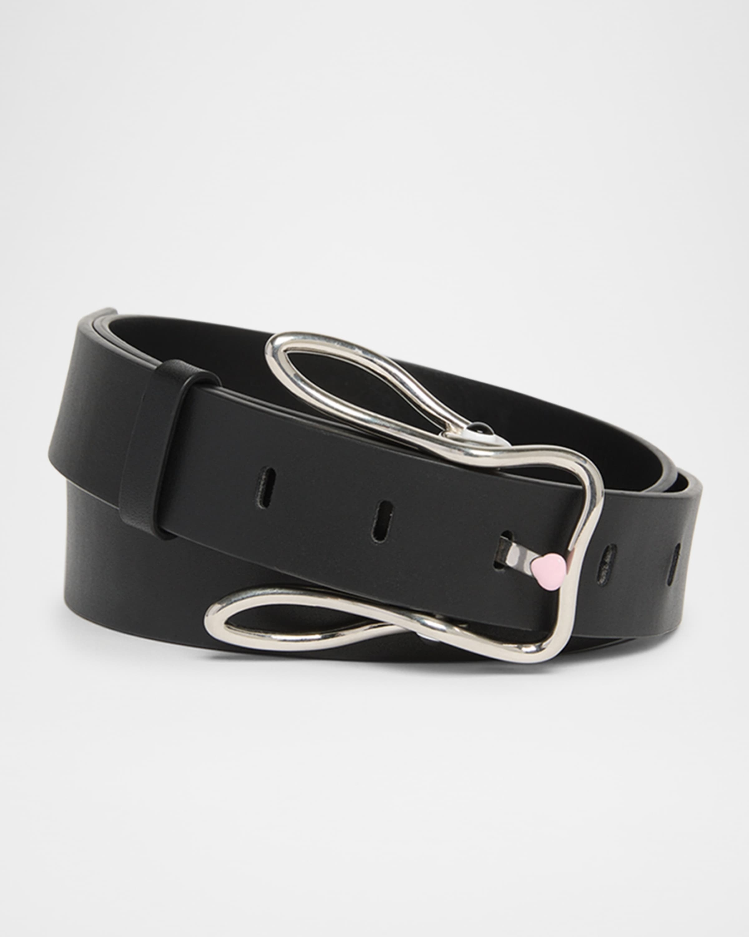 ベルト BOTTEGA VENETA  Bunny Leather Belt Bottega Veneta Bunny Buckle Leather Belt - Bergdorf Goodman