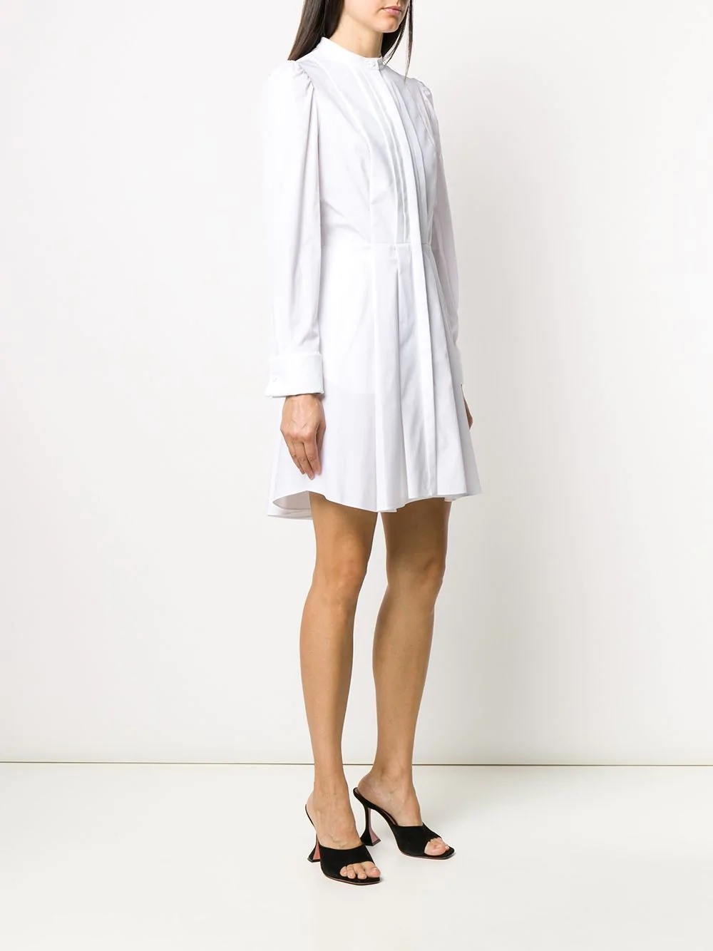 pleated shirt dress - 3