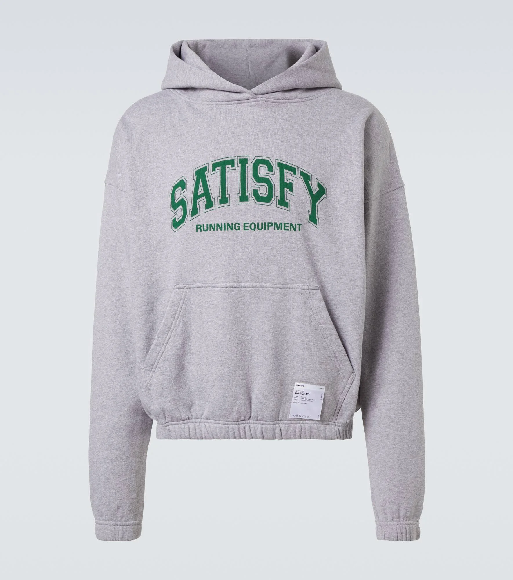 Logo cotton jersey hoodie - 1