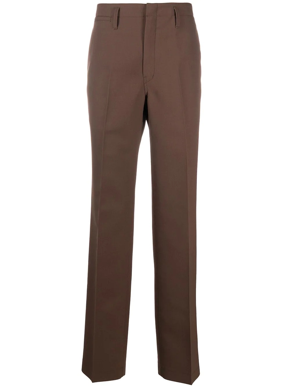 pressed-crease tailored trousers - 1