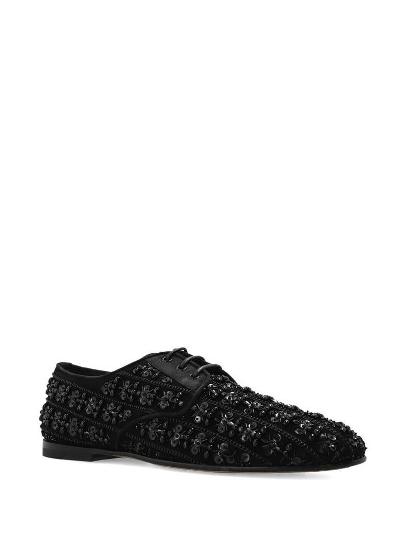 Dolce & Gabbana embellished lace-up derby shoes outlook