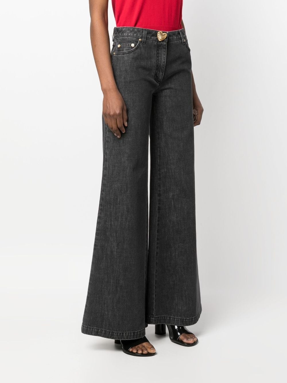 flared-design jeans - 3