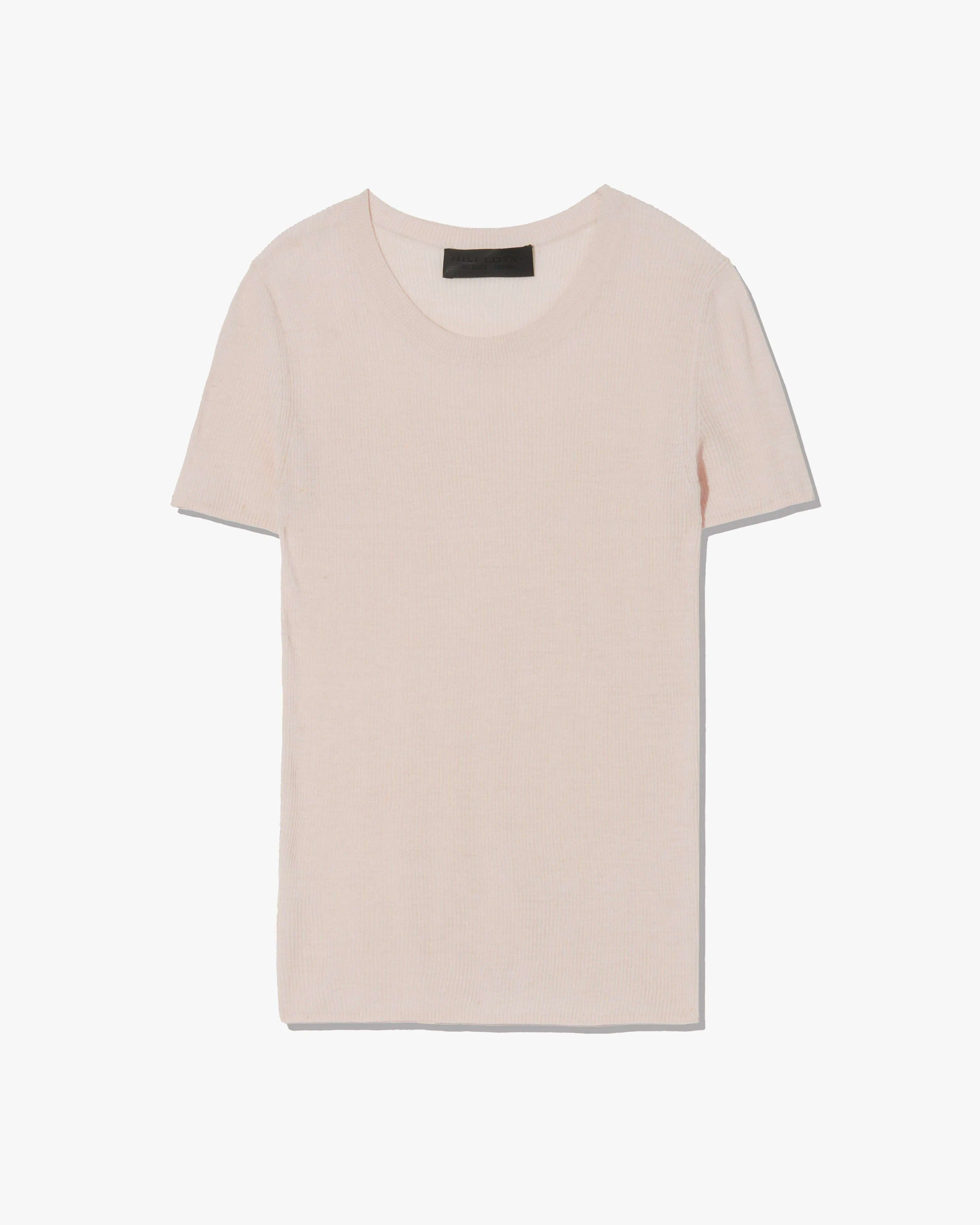 HETTIE SILK KNIT TEE - 1