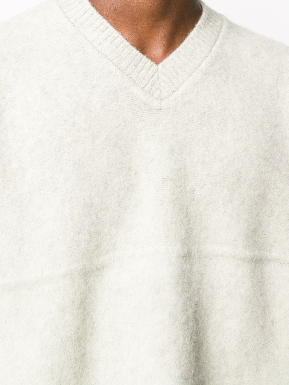 side slits V-neck jumper - 5