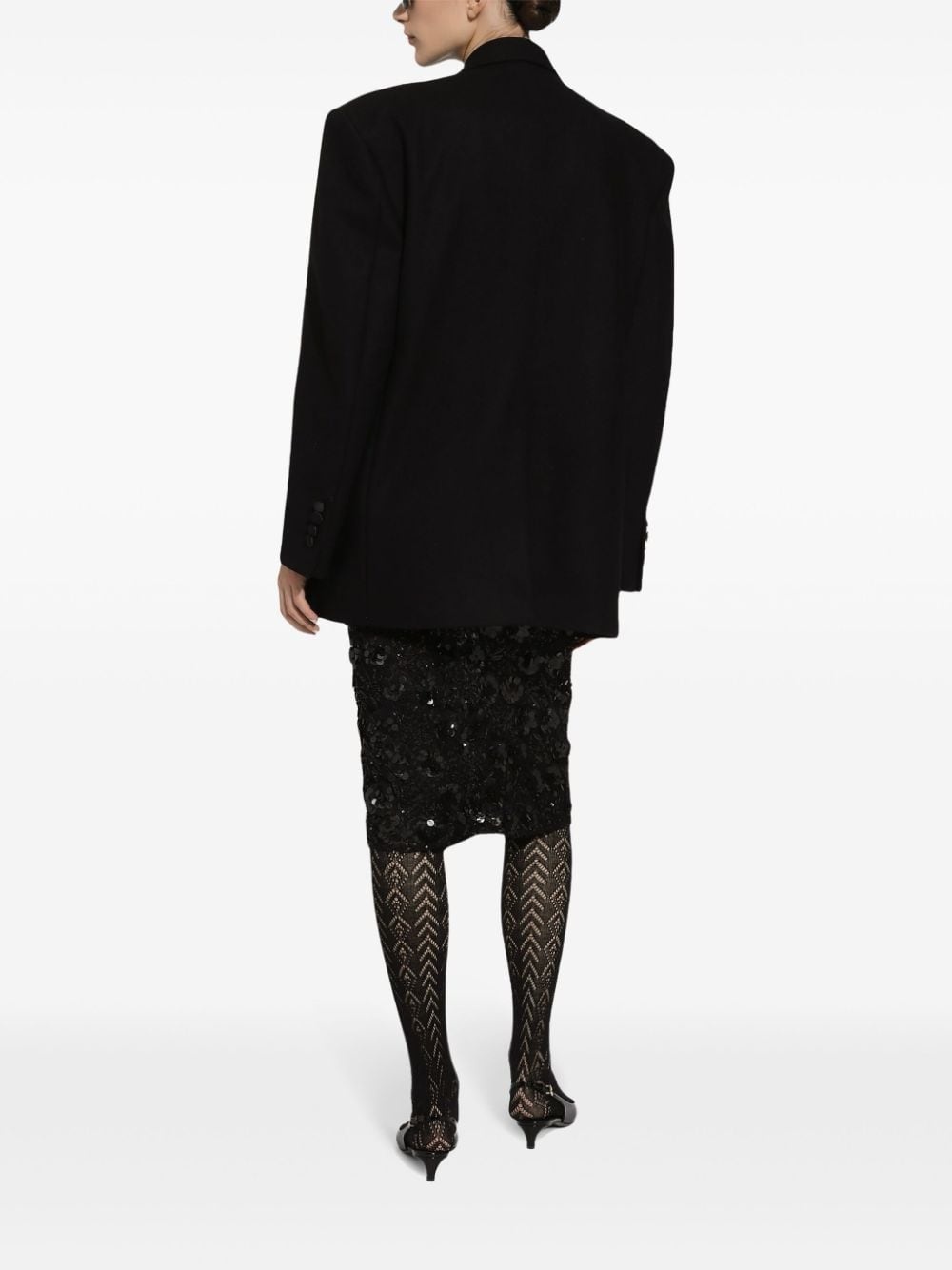 sequin-embellished skirt - 4