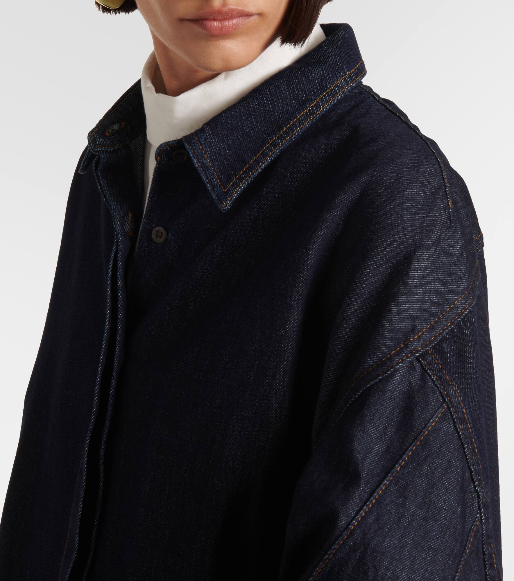 Oversized denim shirt - 4