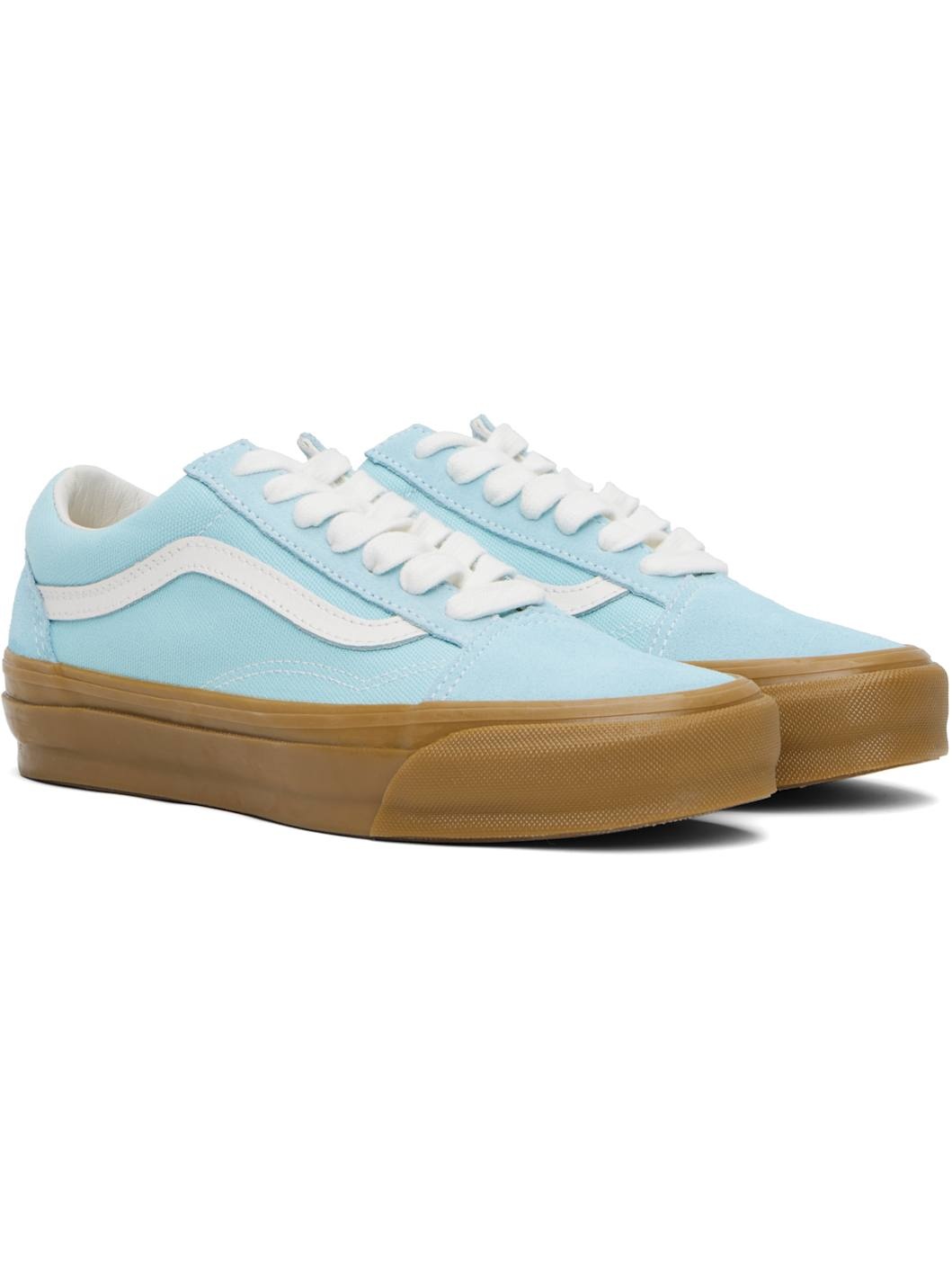Blue Premium Old Skool Gum Sneakers - 4