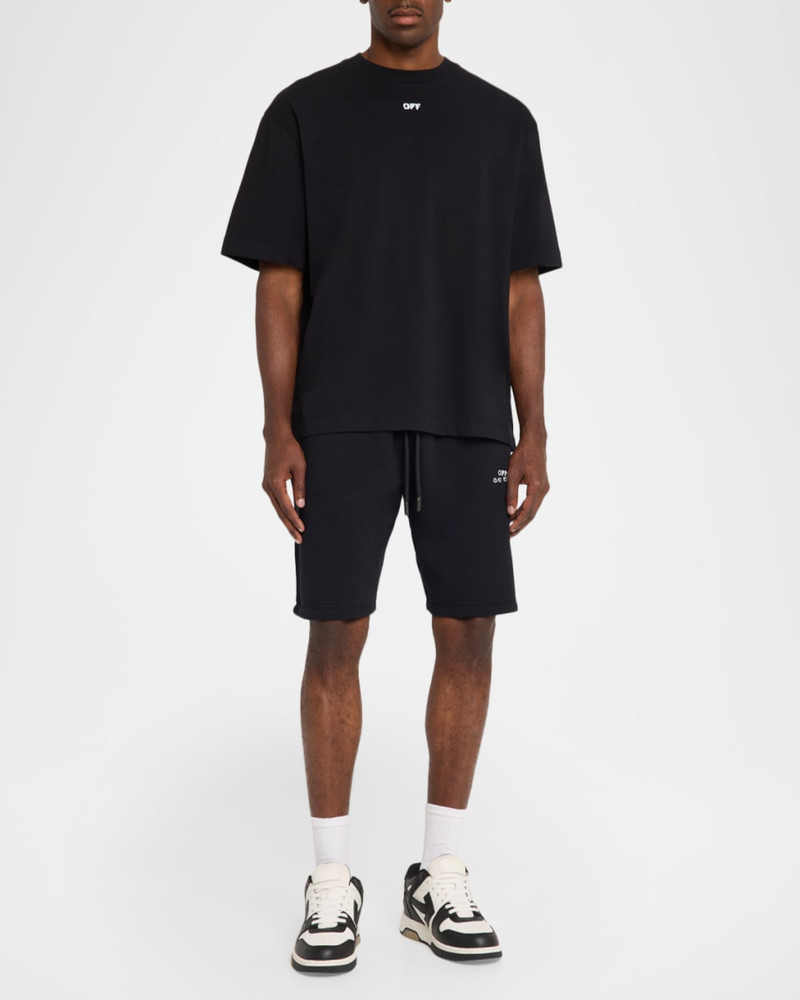 Off-White Men's Cotton Small Logo and Arrows Graphic Crewneck T-Shirt outlook