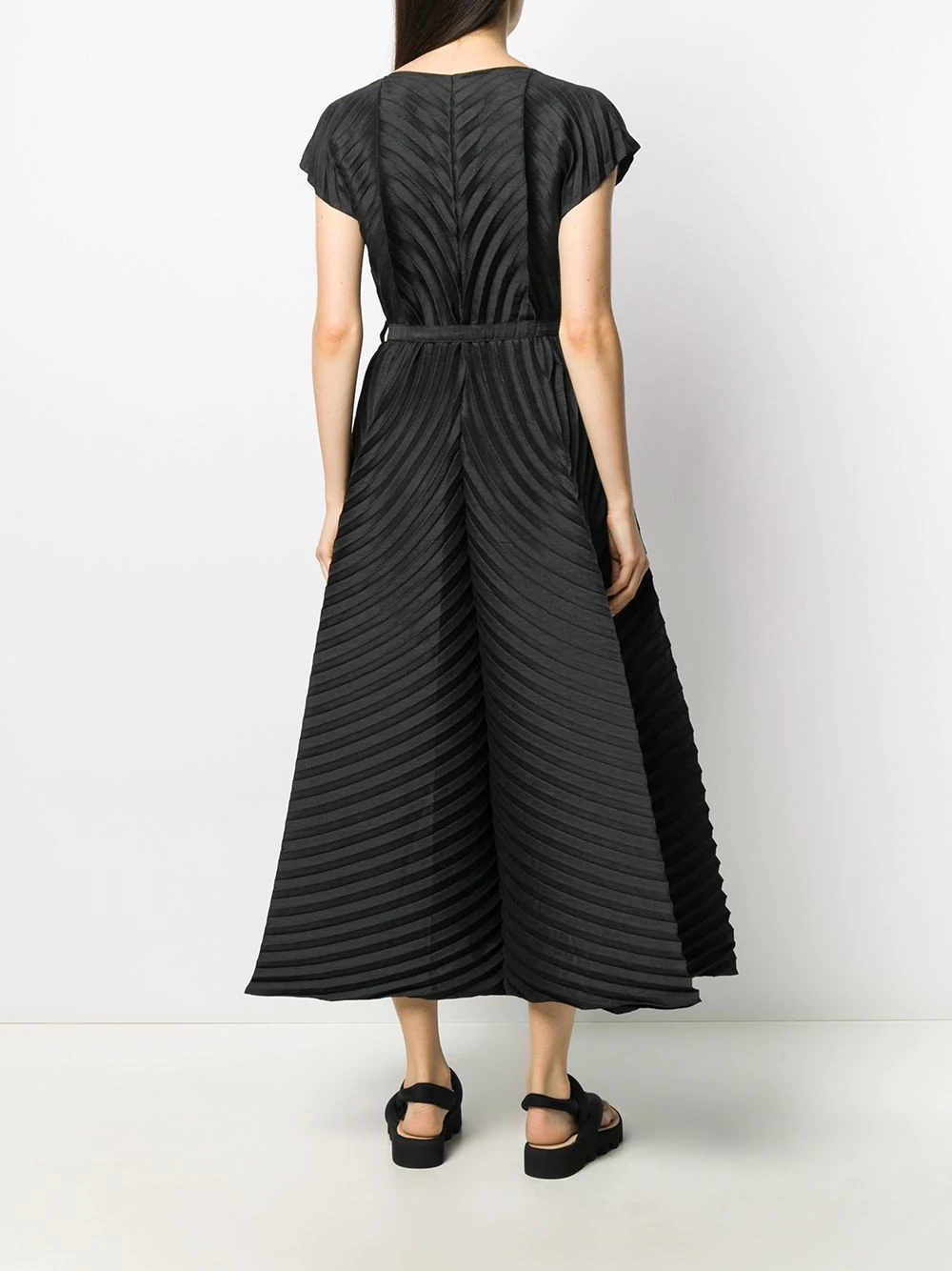 pleated flared dress - 4