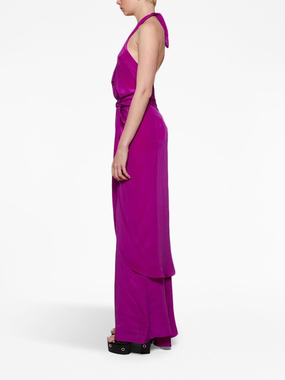 Adinkra halterneck maxi dress - 4