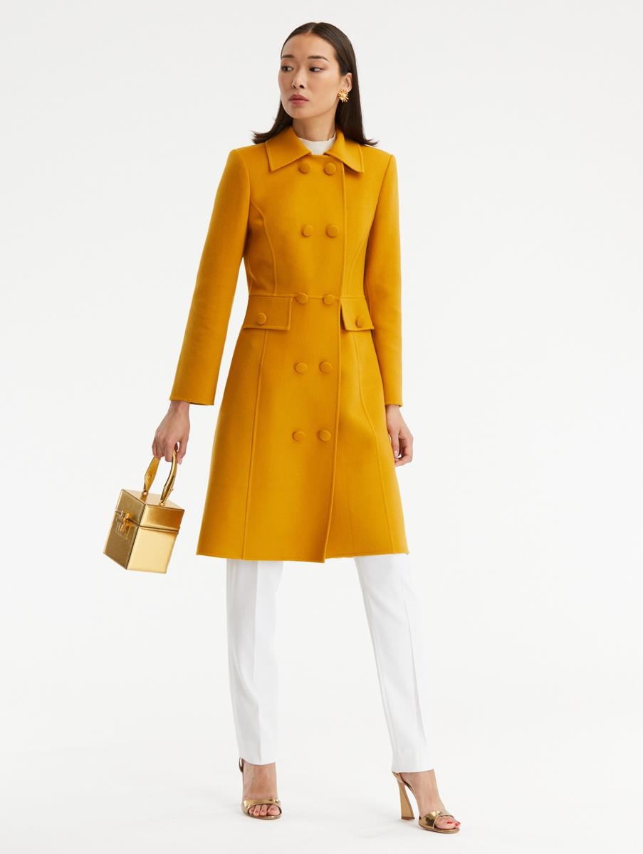 DOUBLE BREASTED PEACOAT - 4