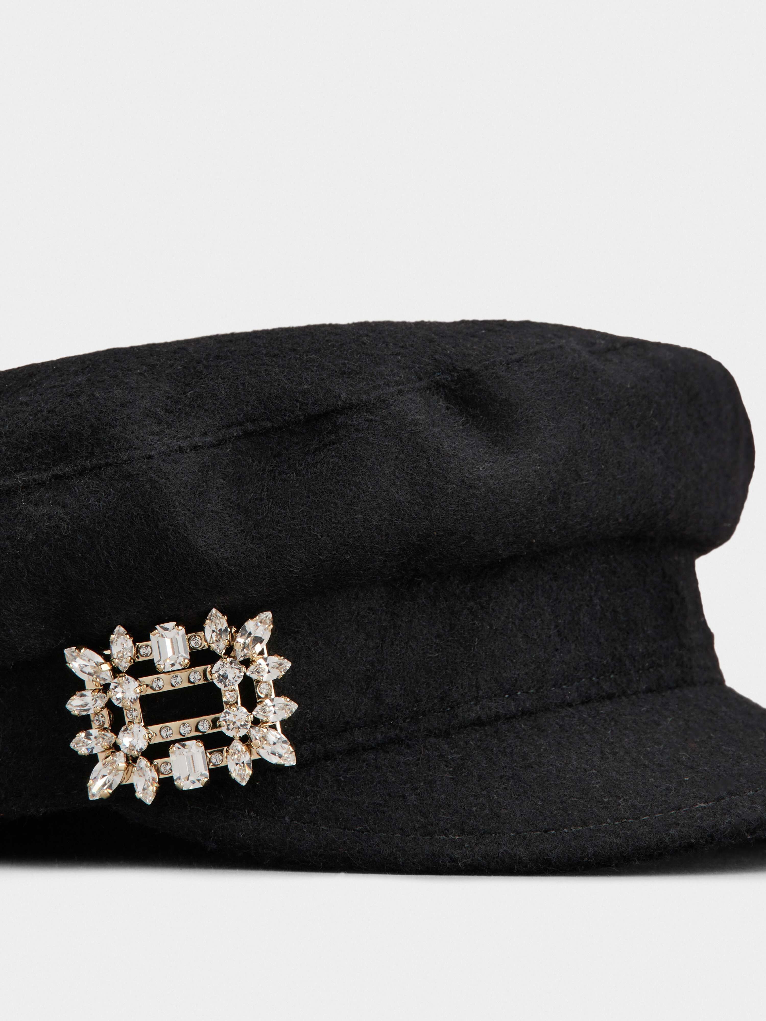 Roger Vivier Broche Vivier Buckle Sailor Cap in Felt