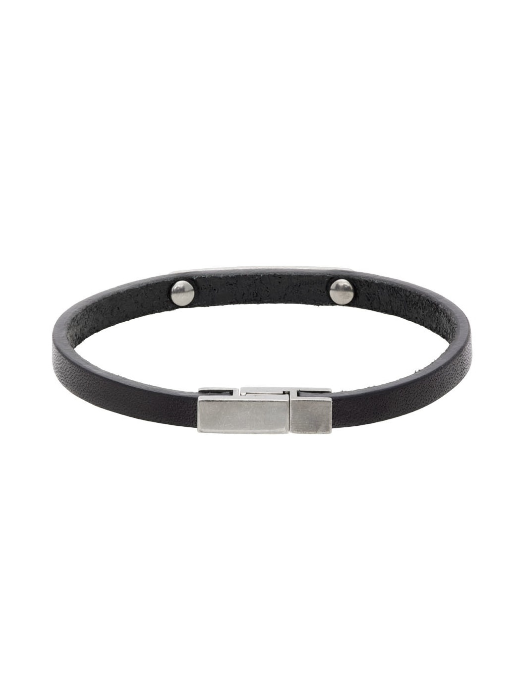 Black Thin ID Bracelet - 4