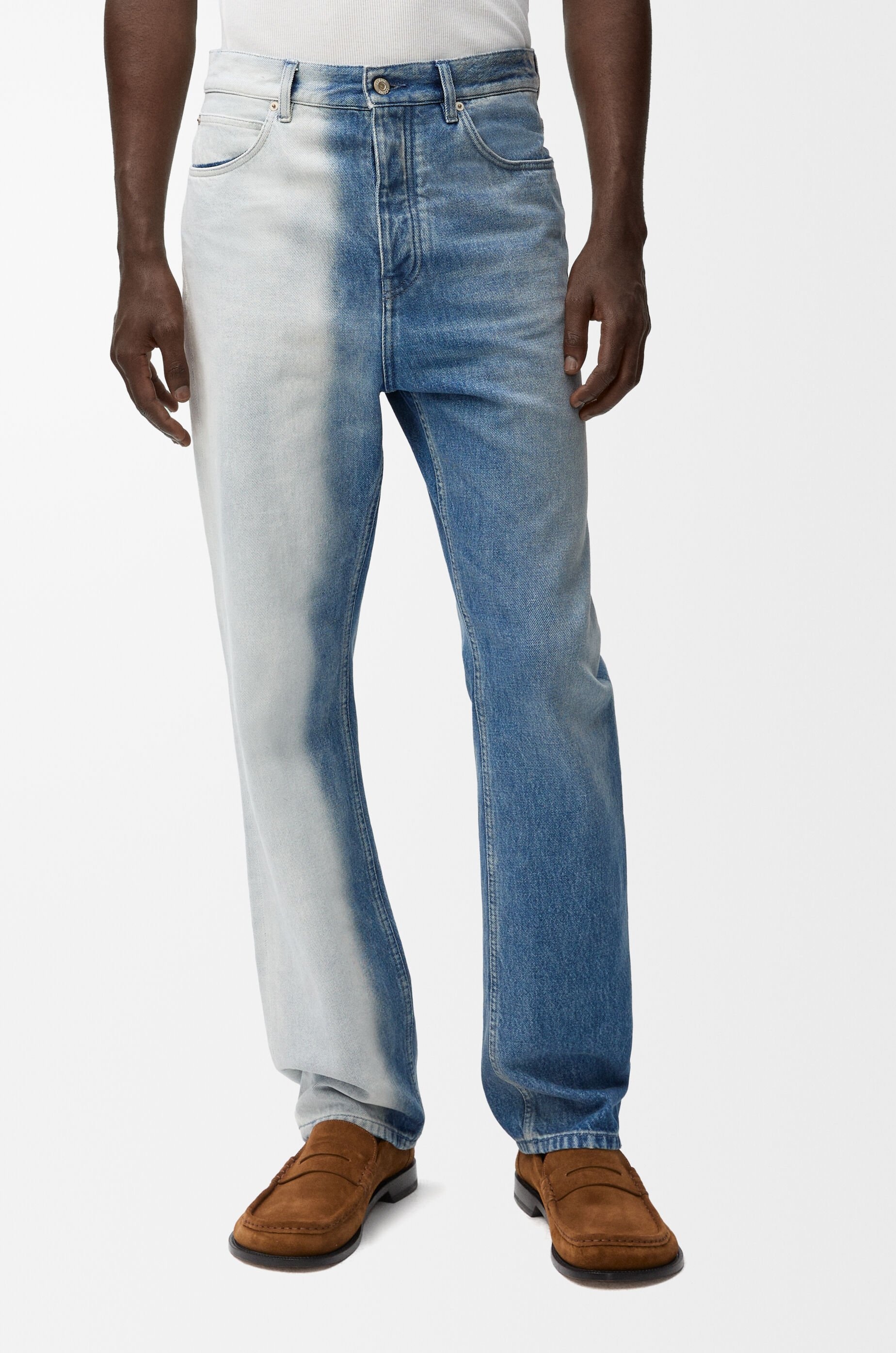 Straight leg jeans in denim - 3