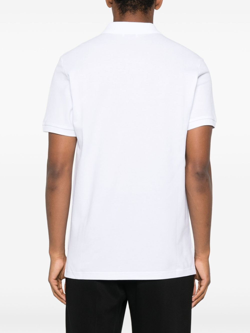 logo-embroidered polo shirt - 3