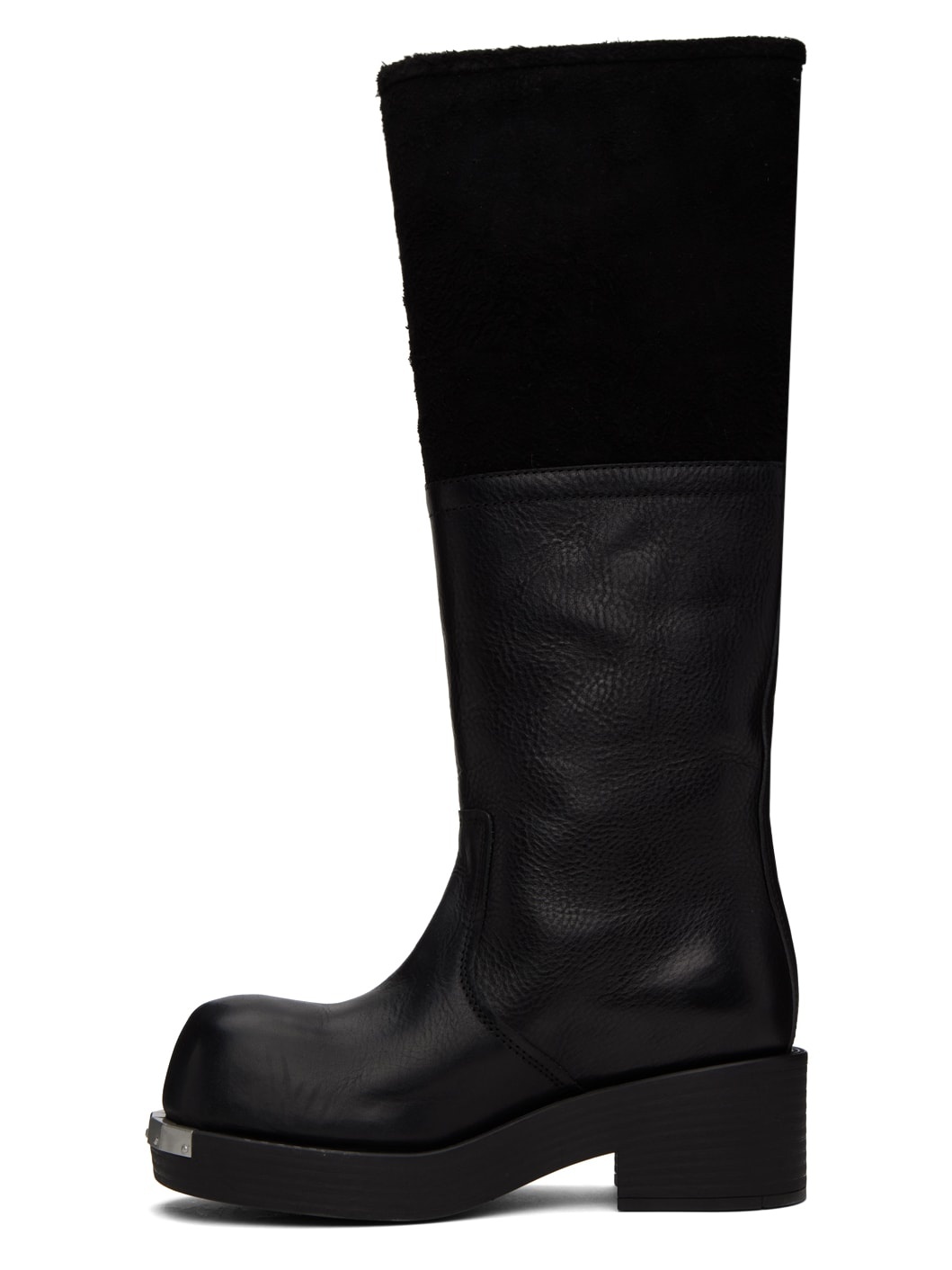 Black Biker Tall Boots - 3