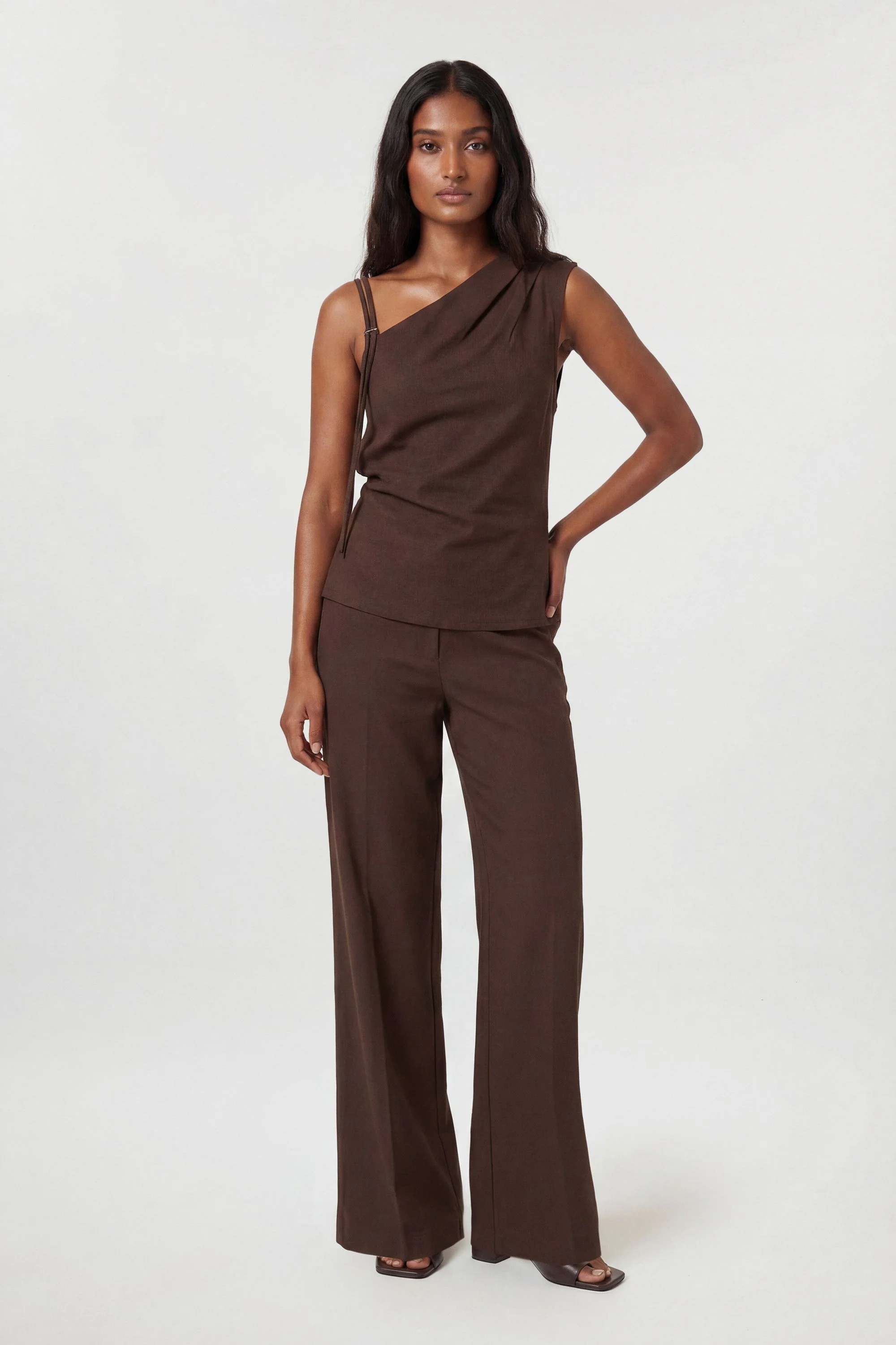 Cupro Touch Trouser Co Ord - 1