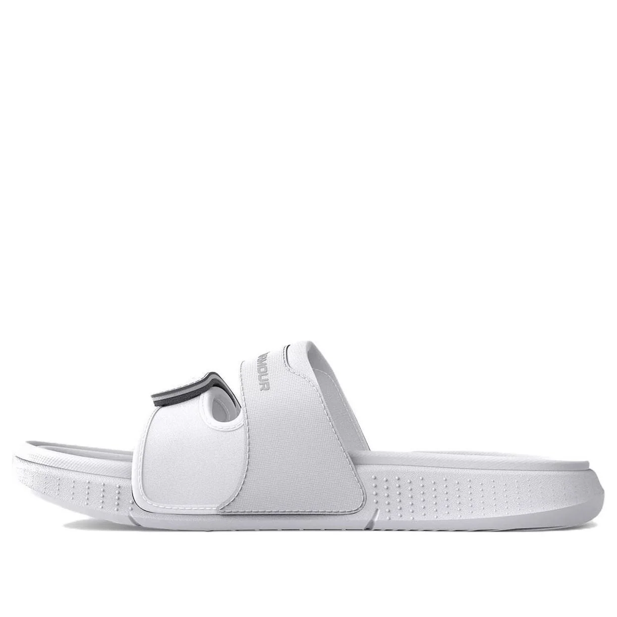 (WMNS) Under Armour Ansa Studio Slide 'White Halo Grey' 3025045-101 - 1