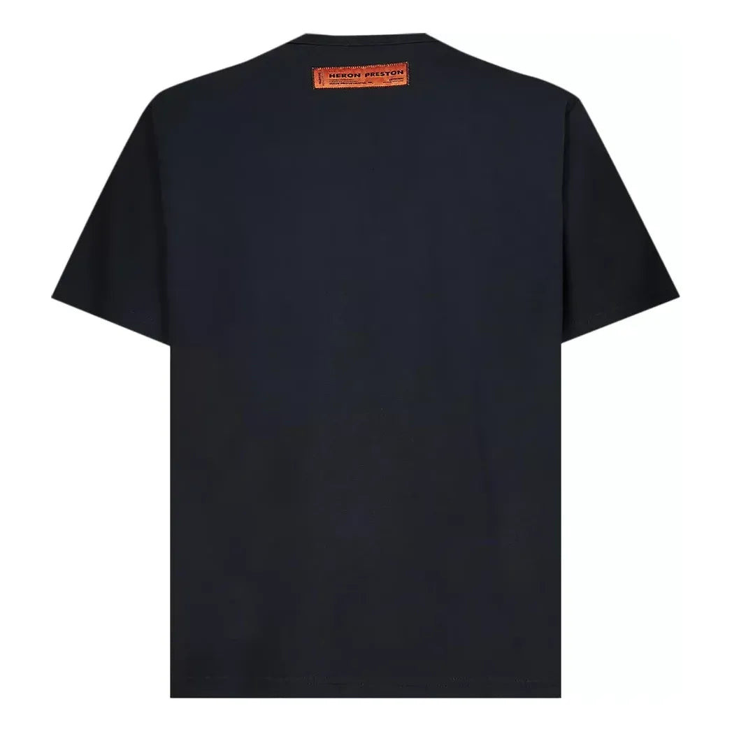 HERON PRESTON FW22 Logo Heron T-shirt 'Black' HMAA032C99JER0031010 - 2