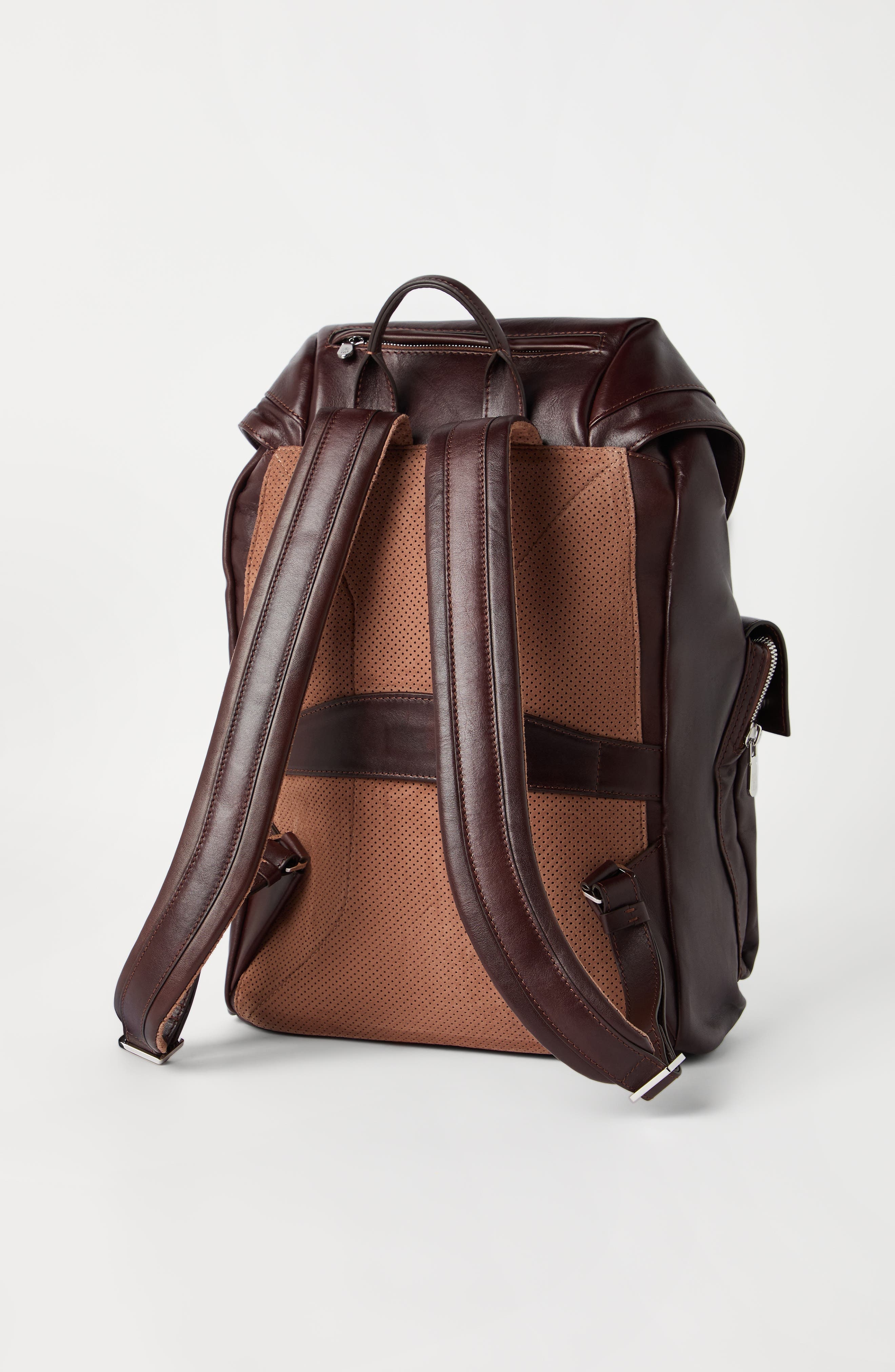 Brunello Cucinelli Calfskin leisure backpack in Burgundy at Nordstrom - 3