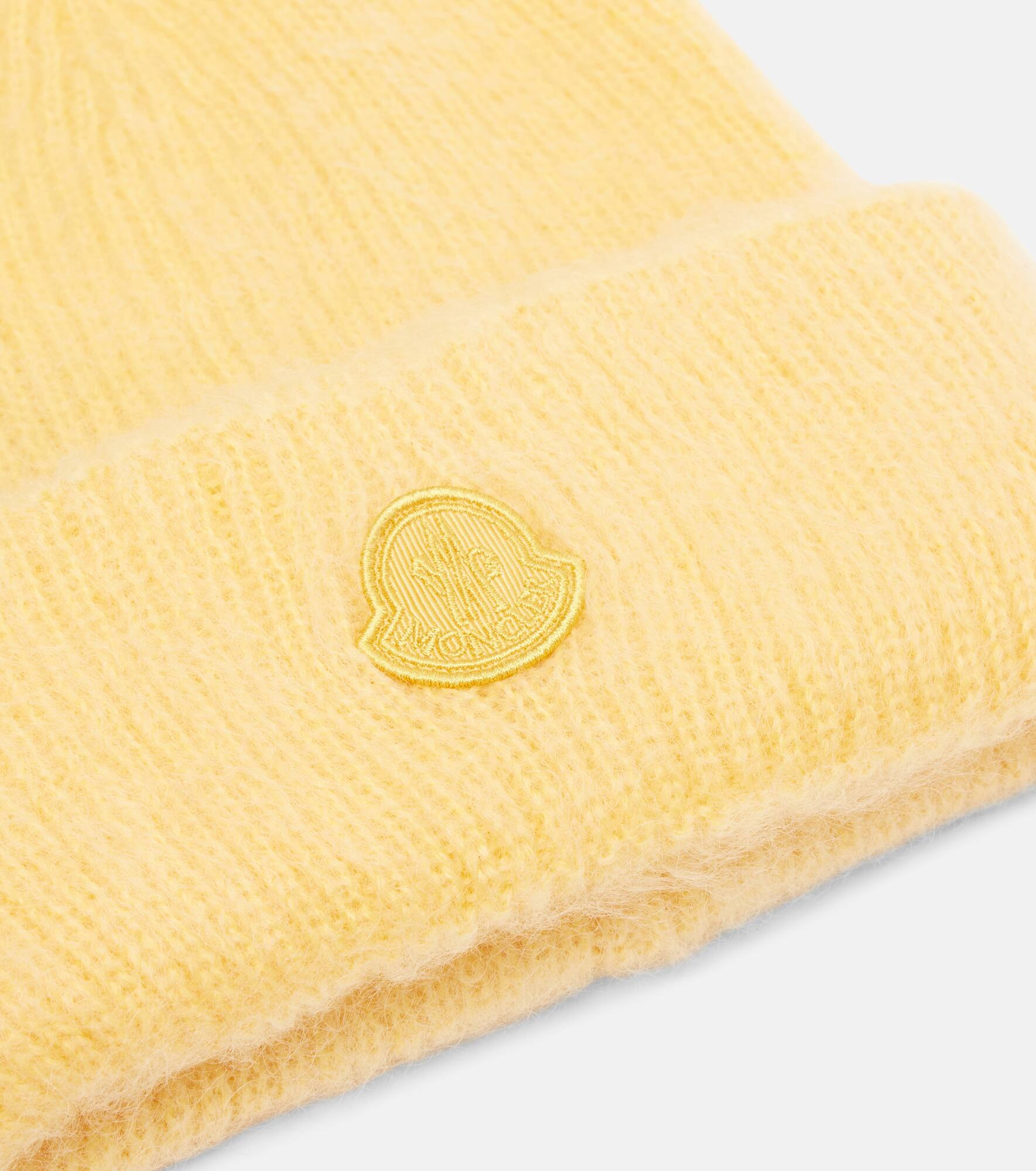 Logo mohair and wool-blend beanie - 3
